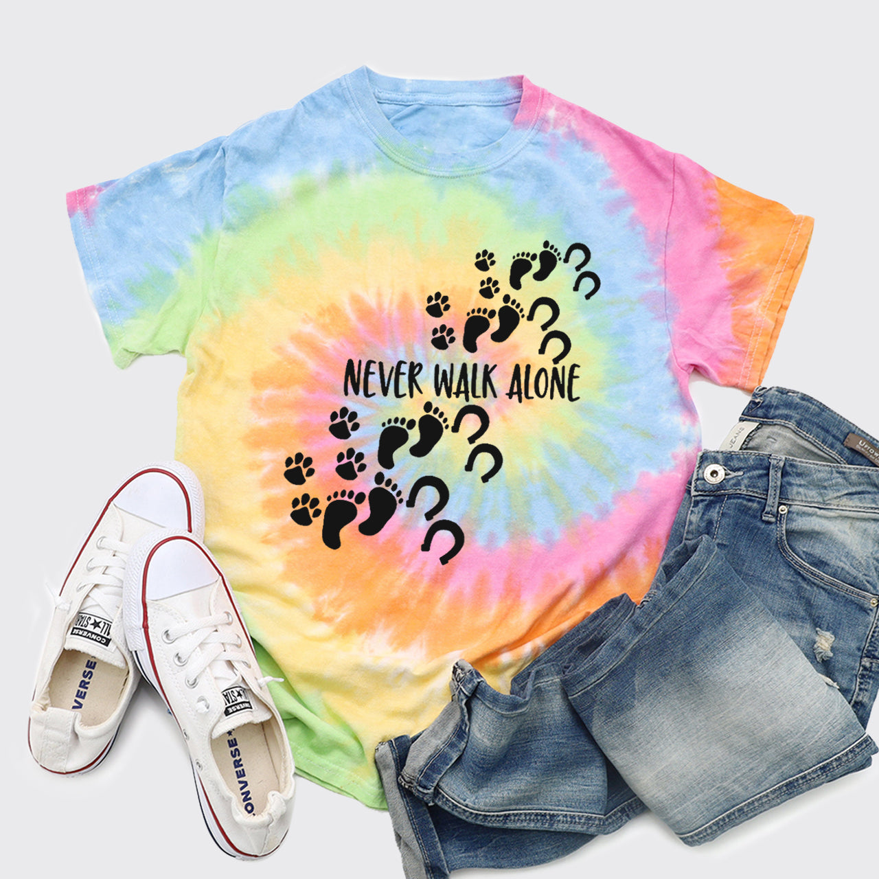 Never Walk Alone Tie Dye Shirts