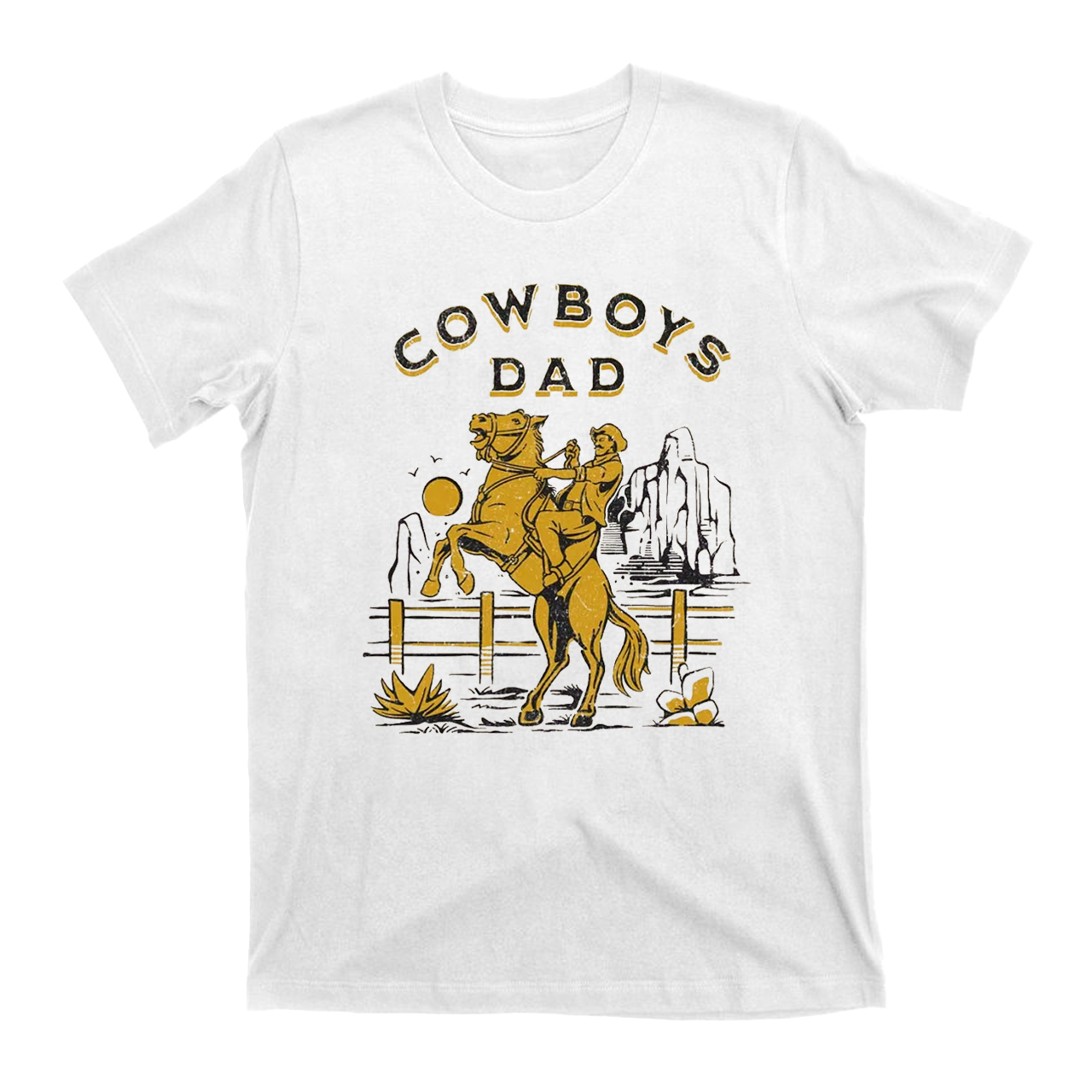 Cowboys Dad-Western Cowboy Country T-Shirts 