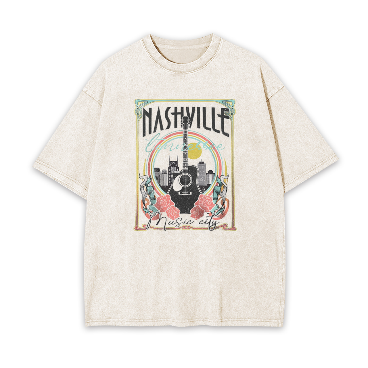 Nashville Music City Garment-dye Tees