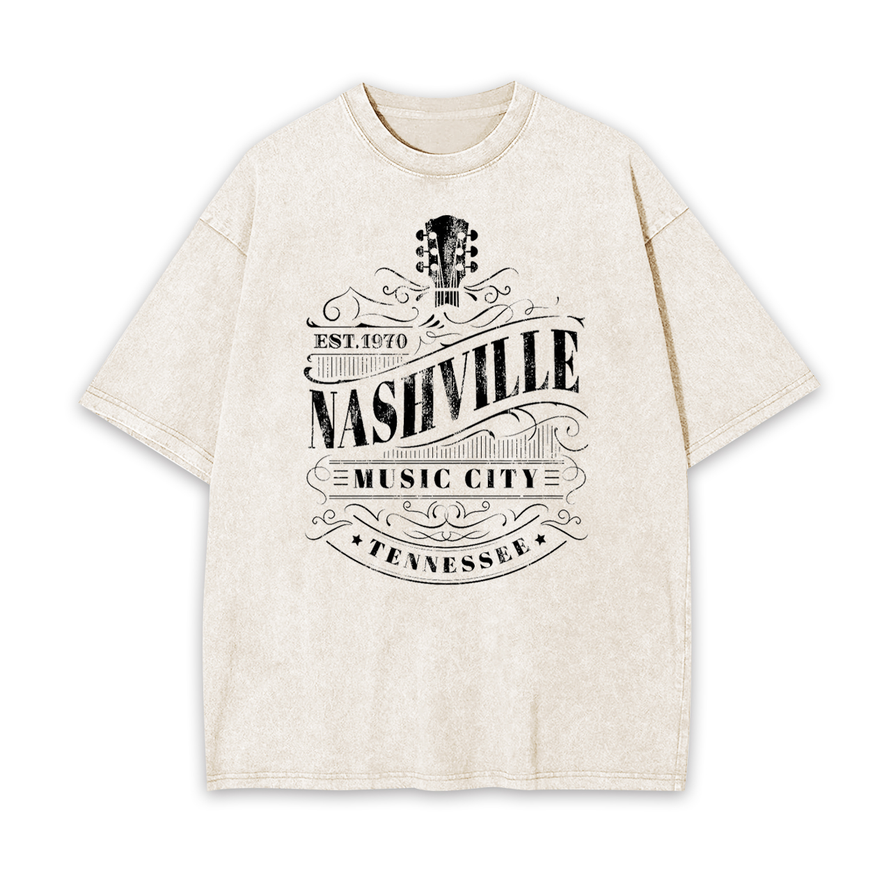Nashville Music City EST.1970 Garment-dye Tees