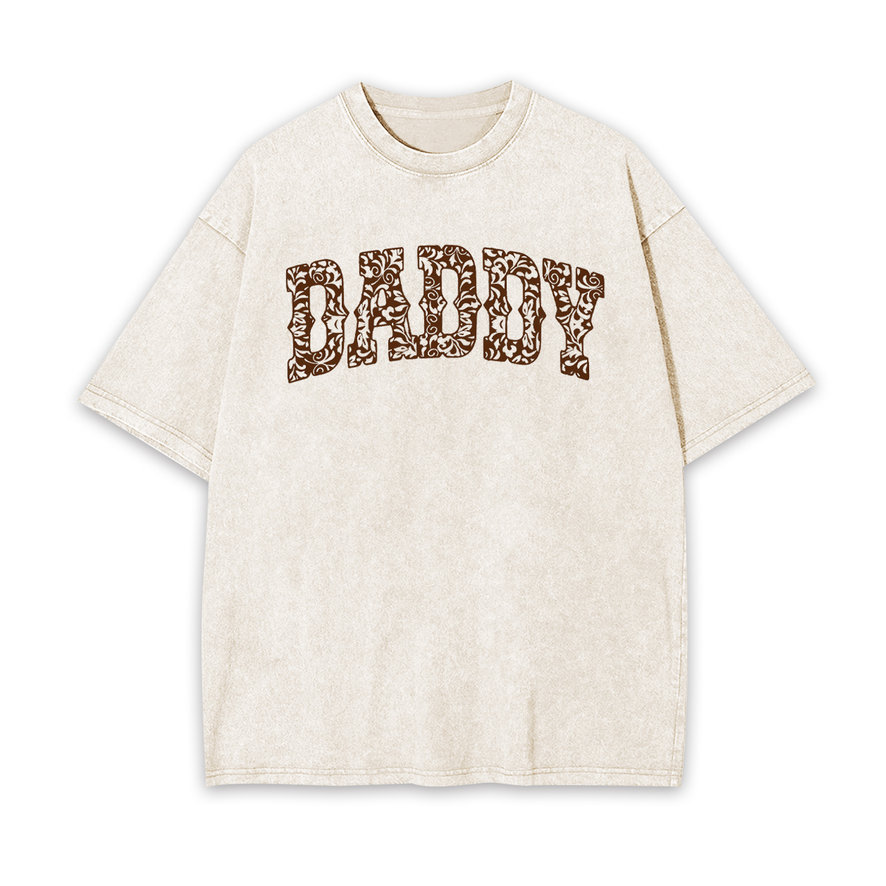 Father's Day Gift Leopard Print Daddy Garment-dye Tees