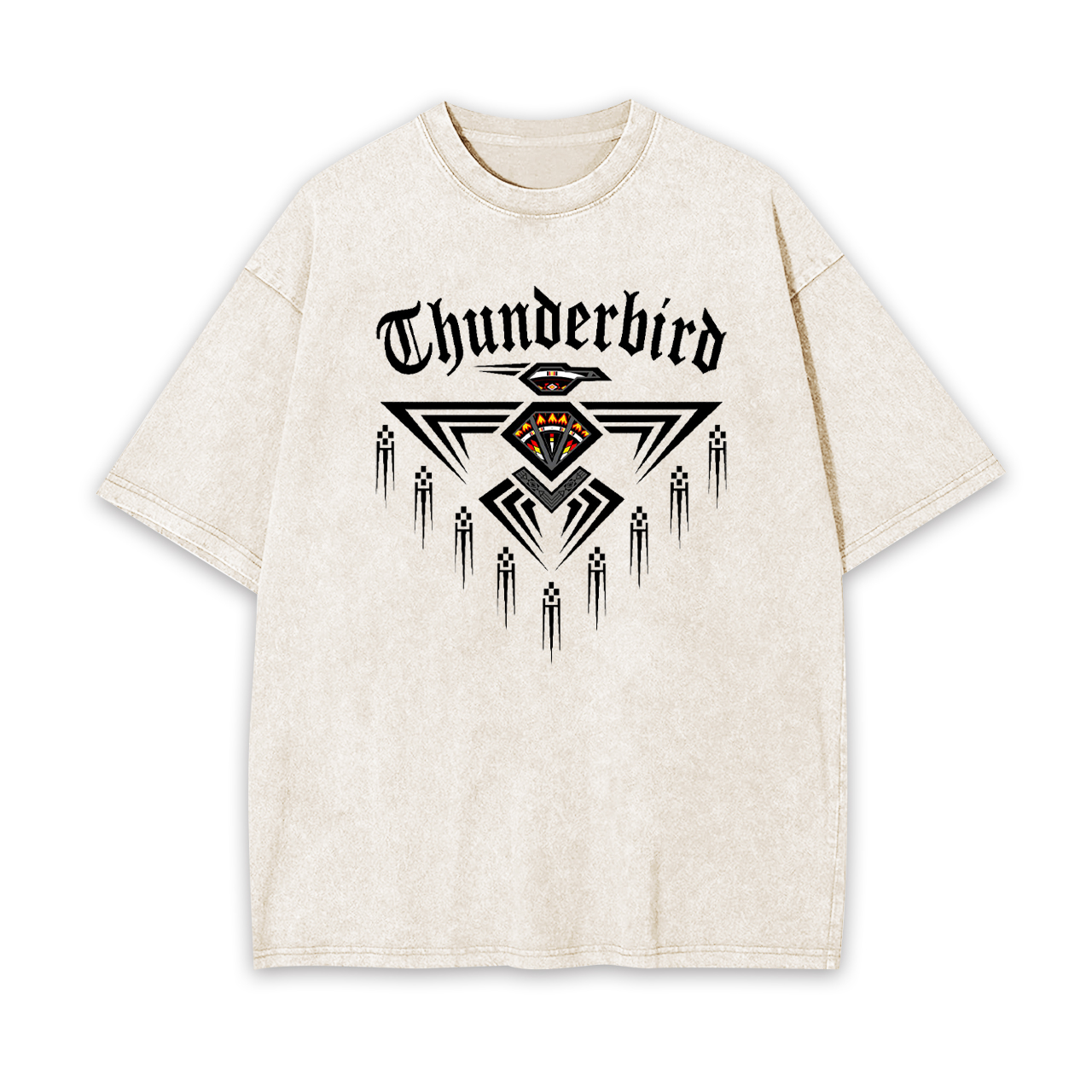 [Copy]Native American Thunderbird Art Garment-dye Tees