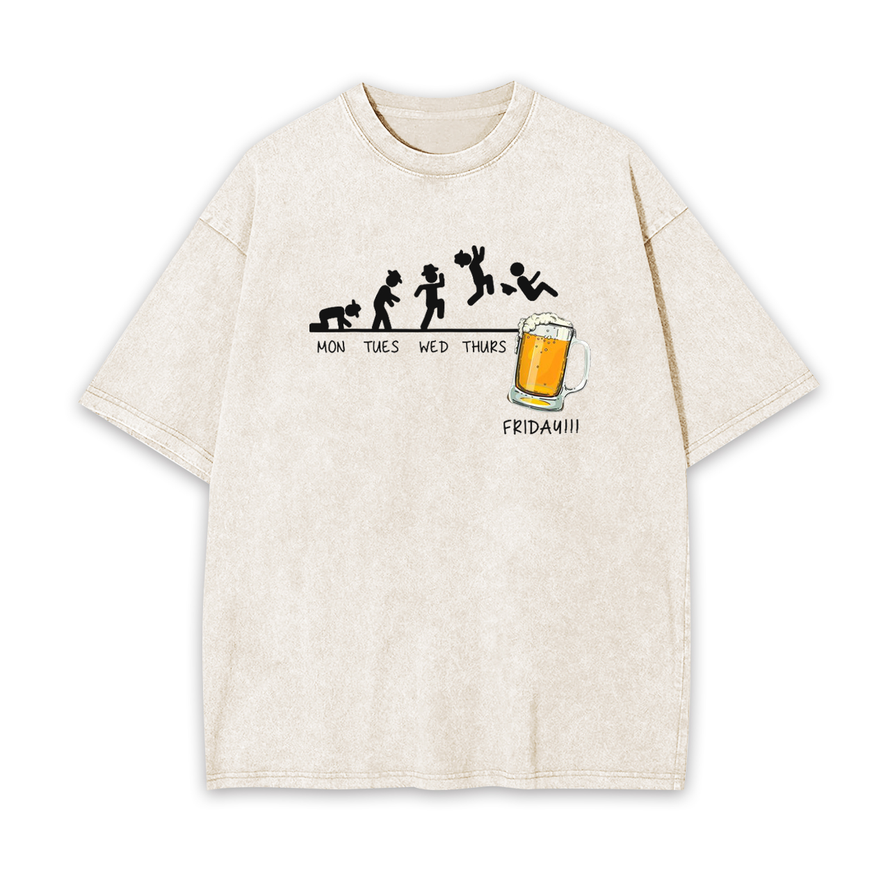 Monday to Friday��I Love Beer Garment-dye Tees