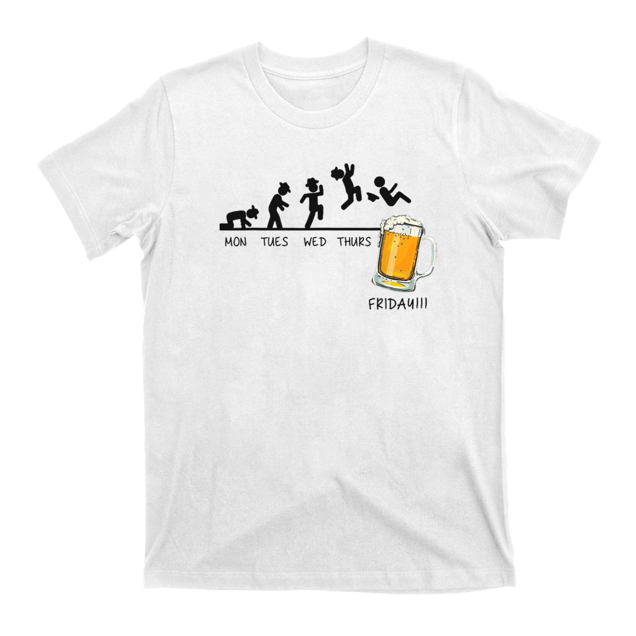 Monday to Friday，I Love Beer T-Shirts