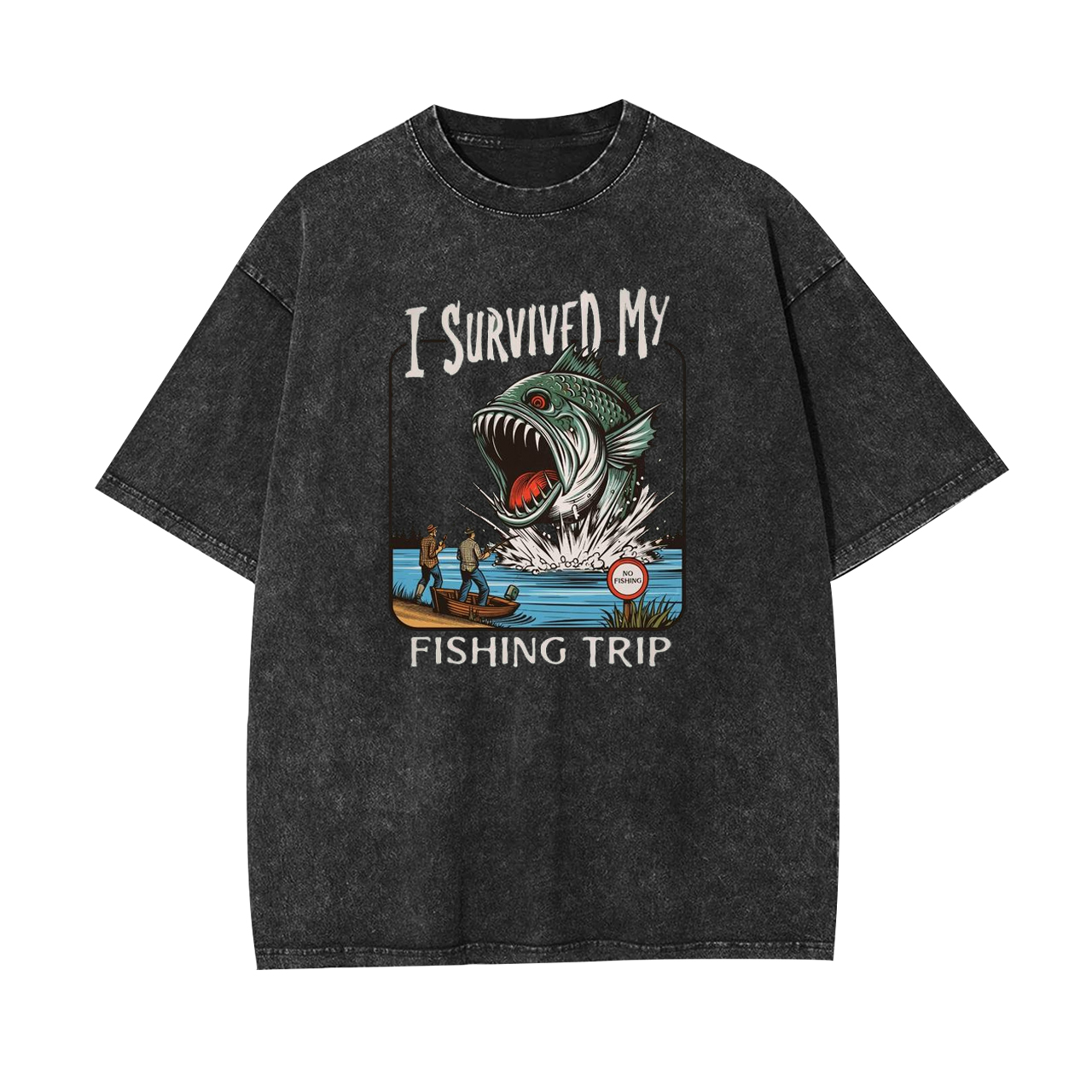 I Survived My Fishing Trip Garment-dye Tees