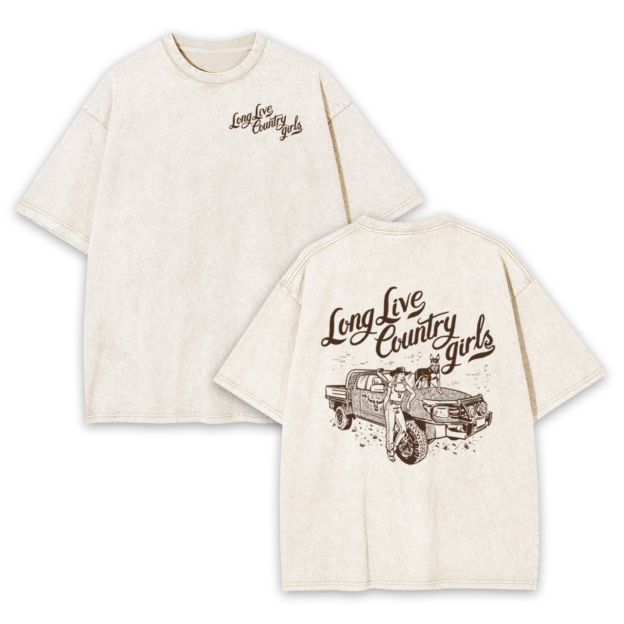 Long Live Country Girls Garment-dye Tees