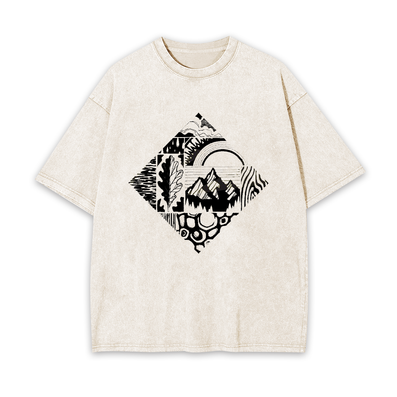 Mysterious Four Corners Garment-dye Tees