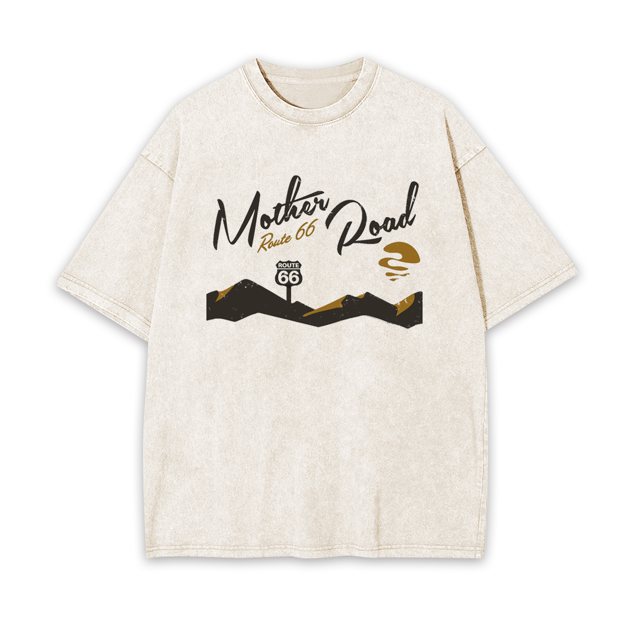 Mother Road's Historic Route 66 Garment-dye Tees