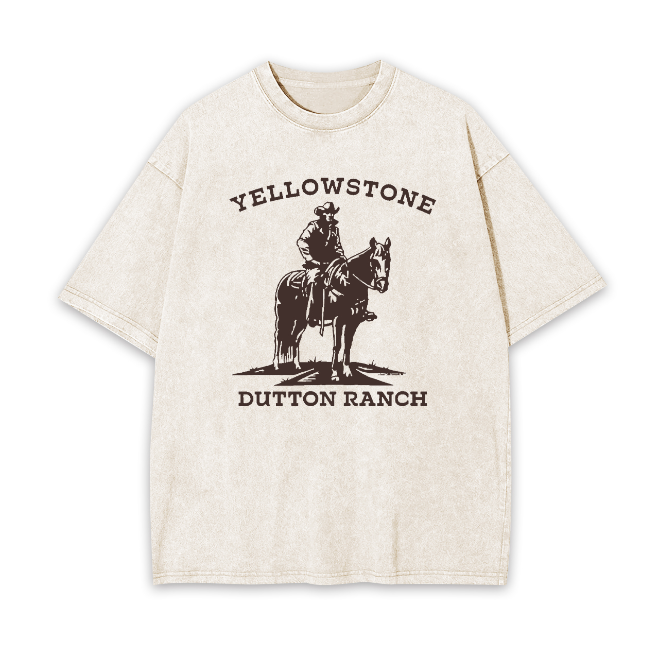 Yellowstone Dutton Ranch Cowboy Garment-dye Tees