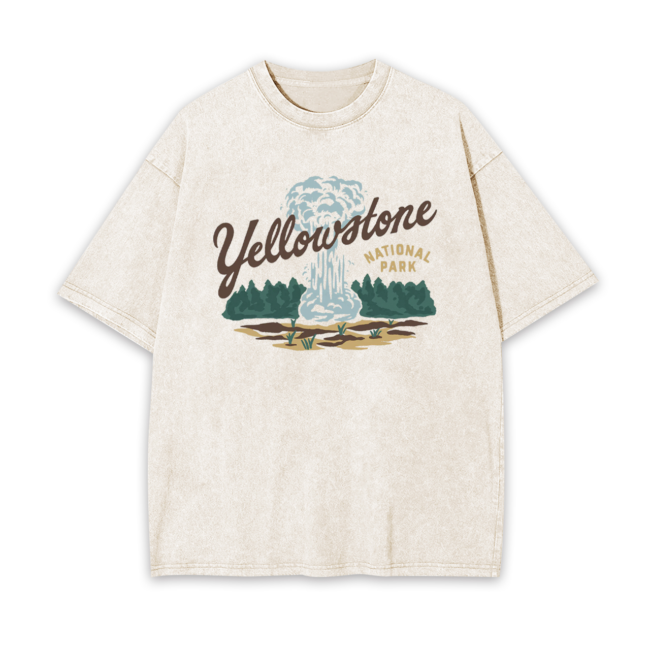 Yellowstone Vintage Illustration Garment-dye Tees