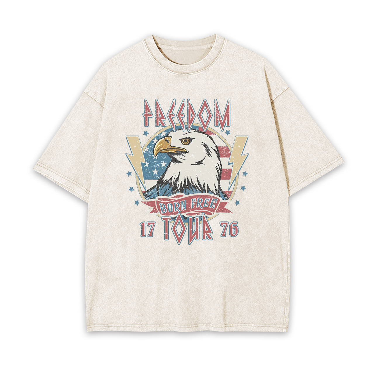Born Free 1776 Garment-dye Tees