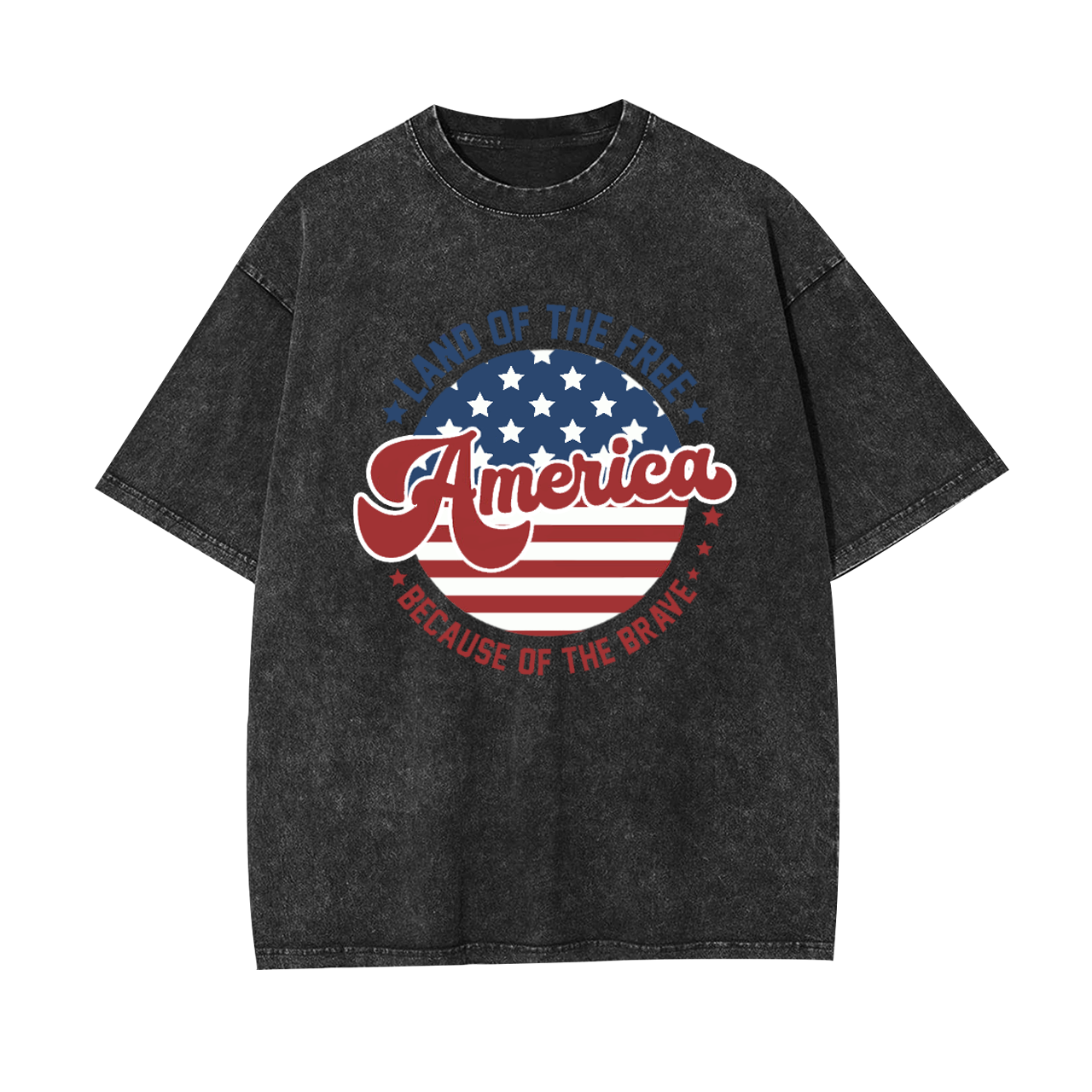 Land Of The  Free American Garment-dye Tees