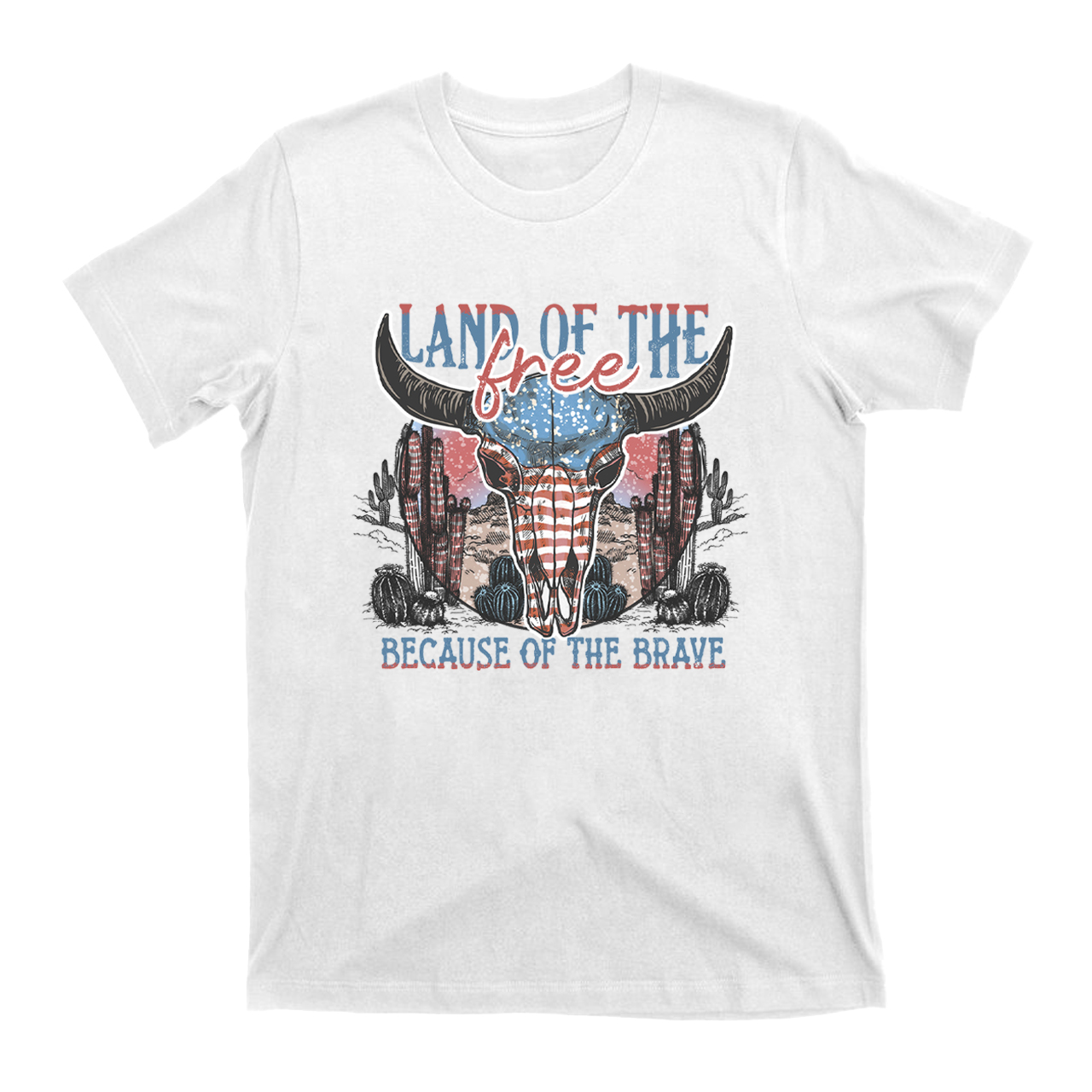 4th Of July And Cow Skull T-Shirts