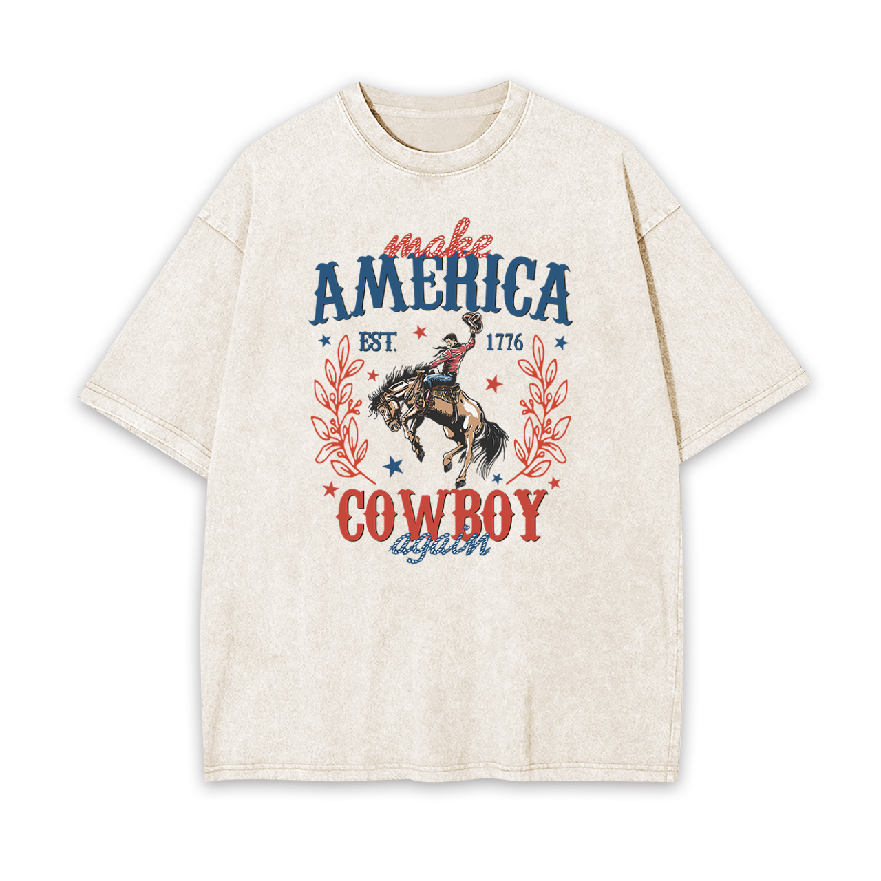 Made Ameria EST. 1776 Cowboy Again Garment-dye Tees