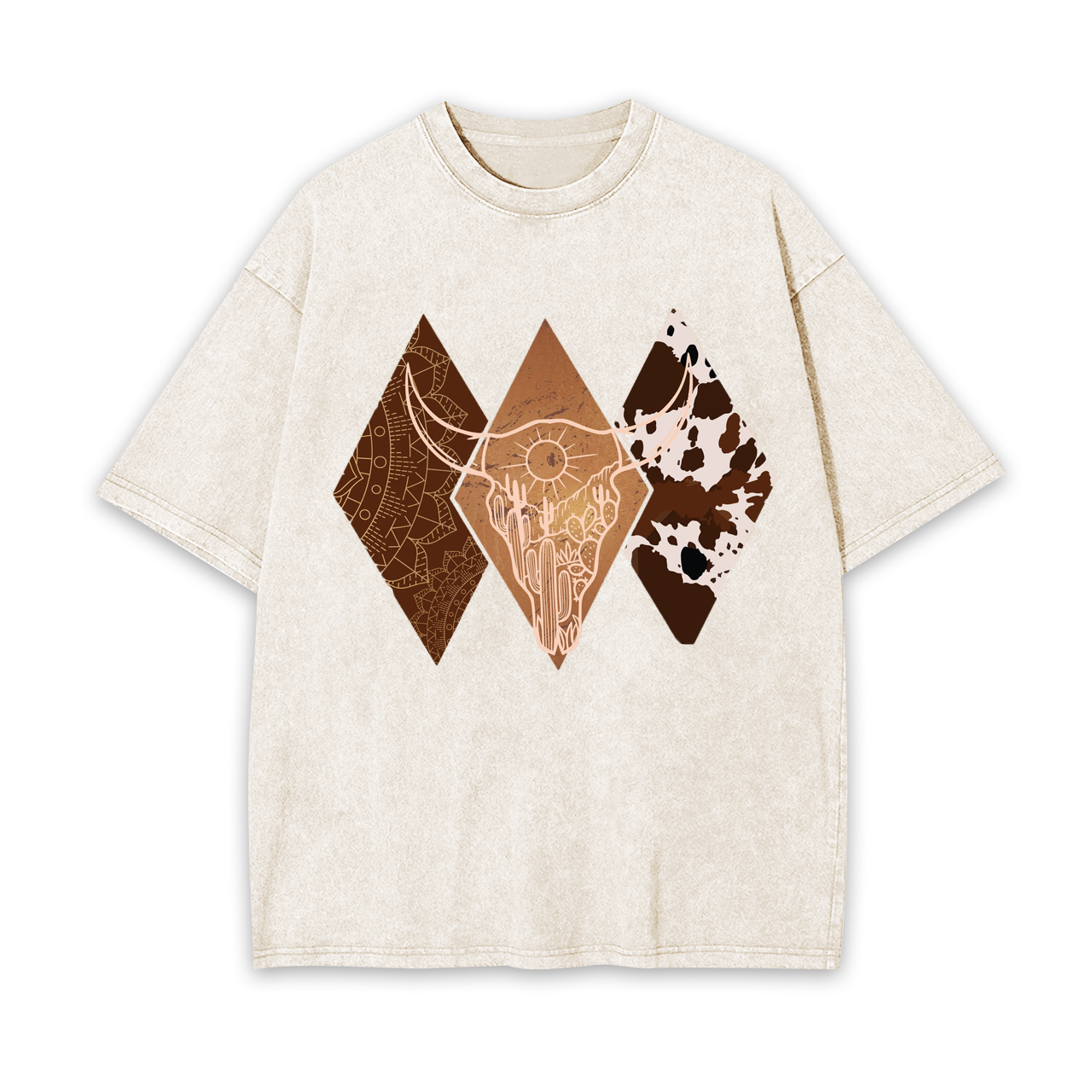 Boho Bull Cowskull Garment-dye Tees