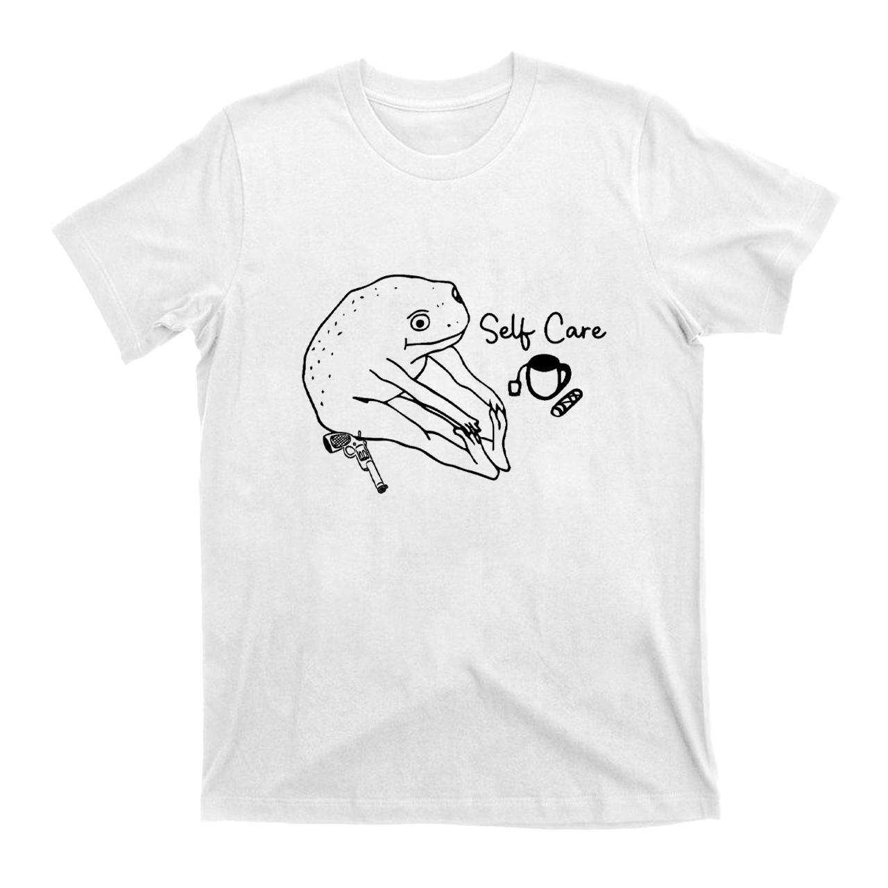Funny Frog Self Care T-Shirts