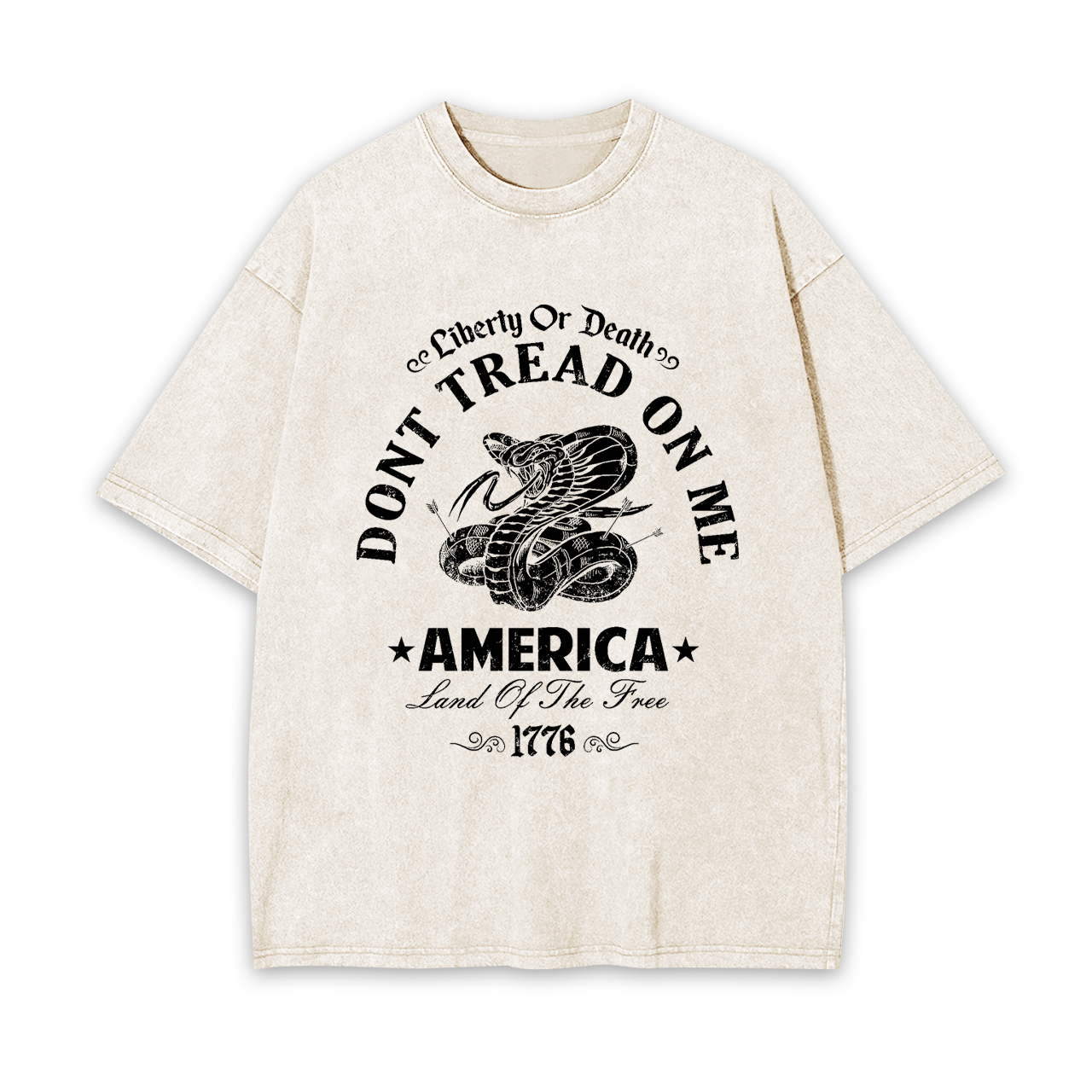 America Liberty Land Of The Free Garment-dye Tees