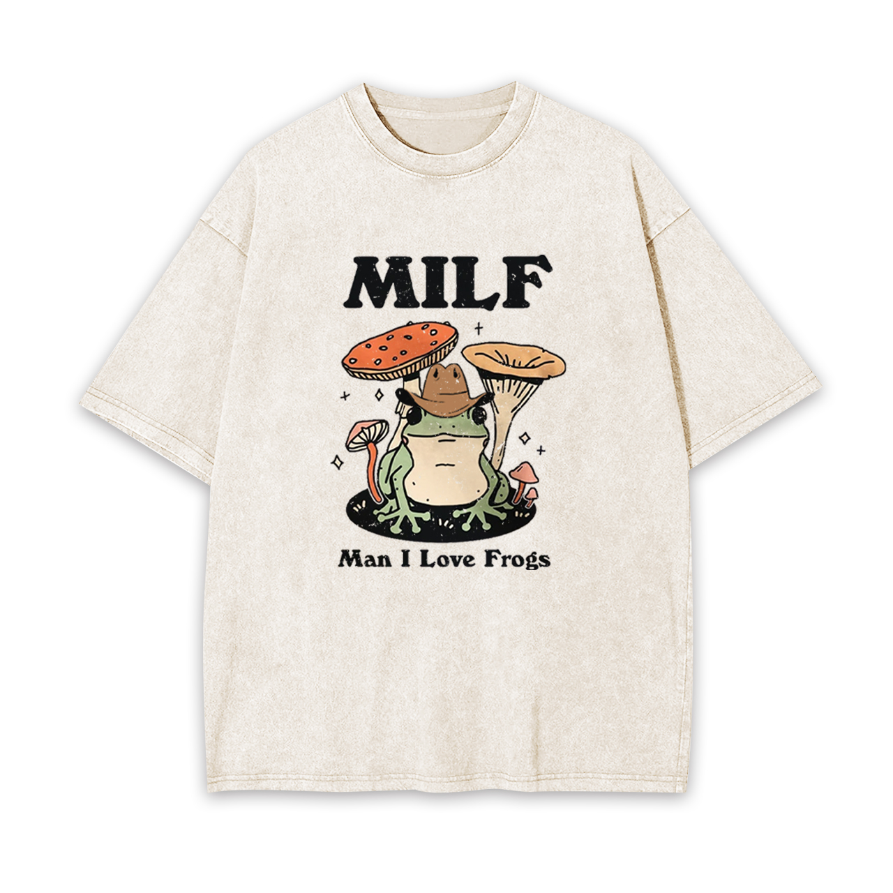 Funny MILF Froggy Garment-dye Tees