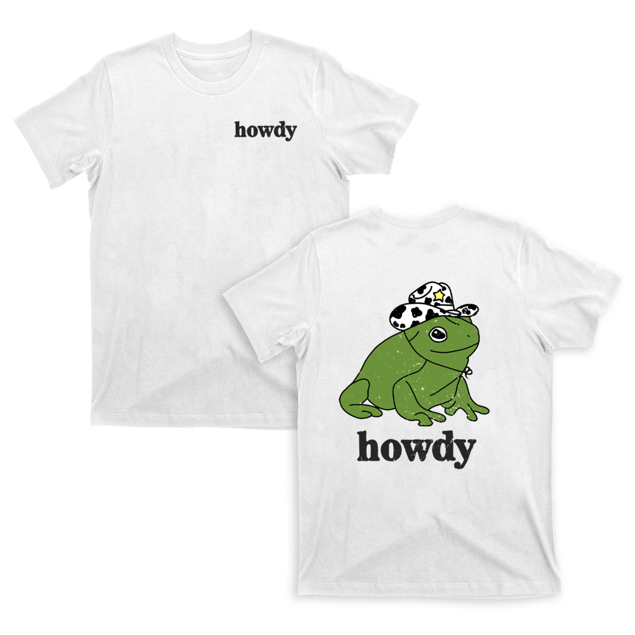 Howdy Cute Frog T-Shirts