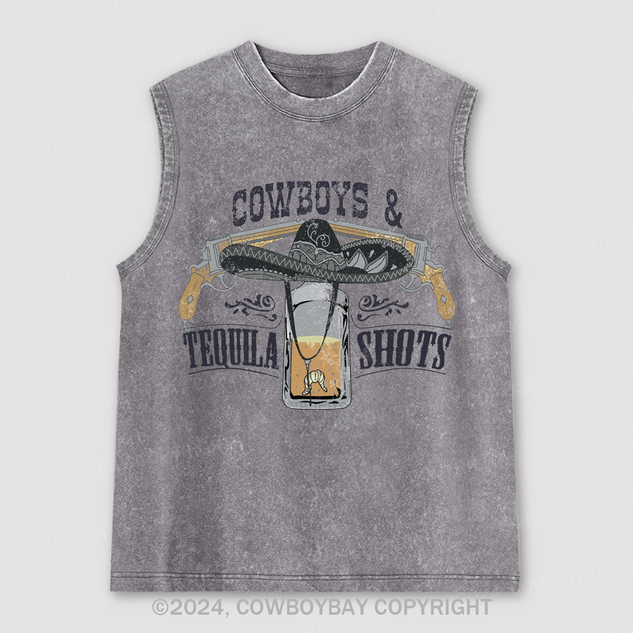 Cowboys&Tequila Shots Washed Tanks