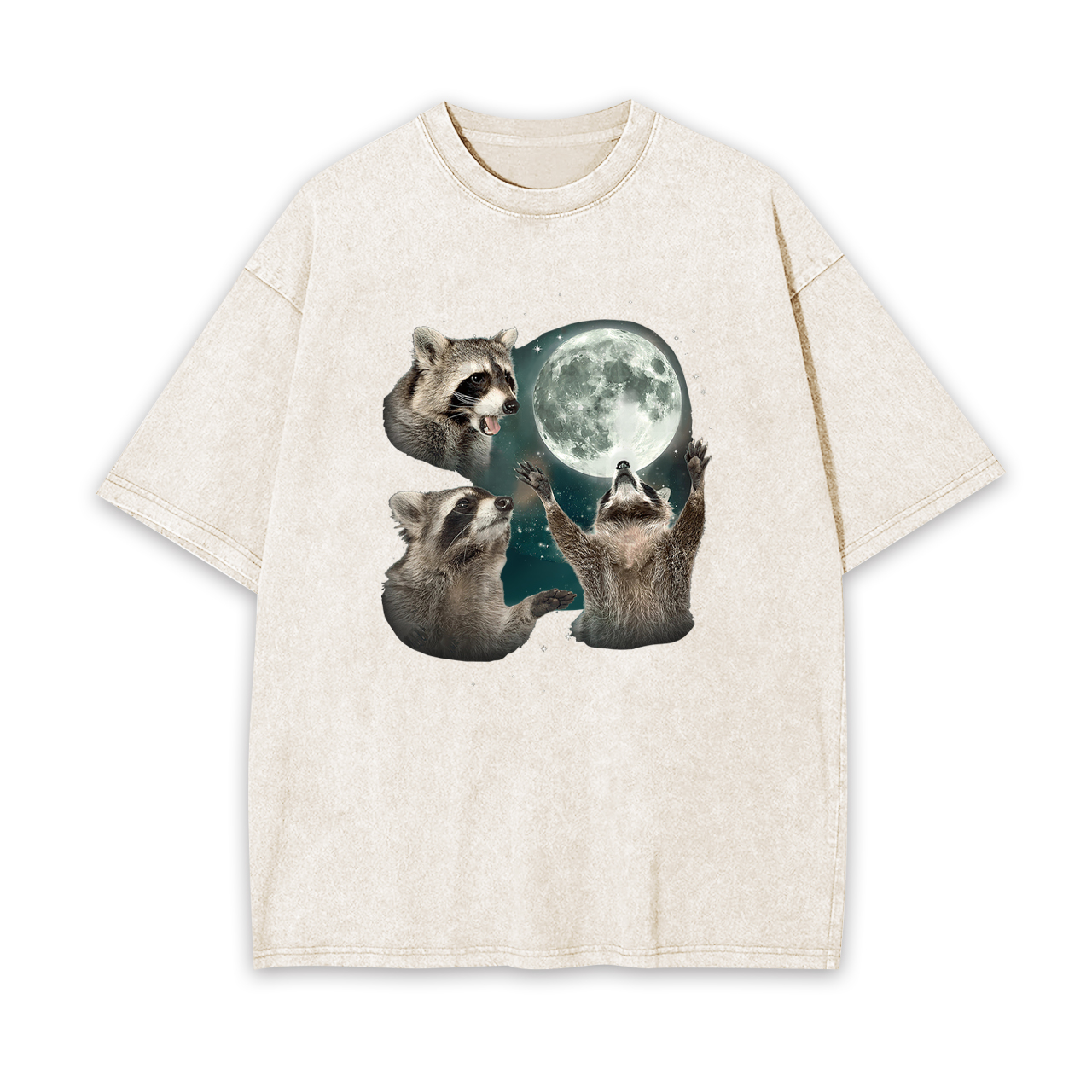 Three Raccoons Garment-dye Tees
