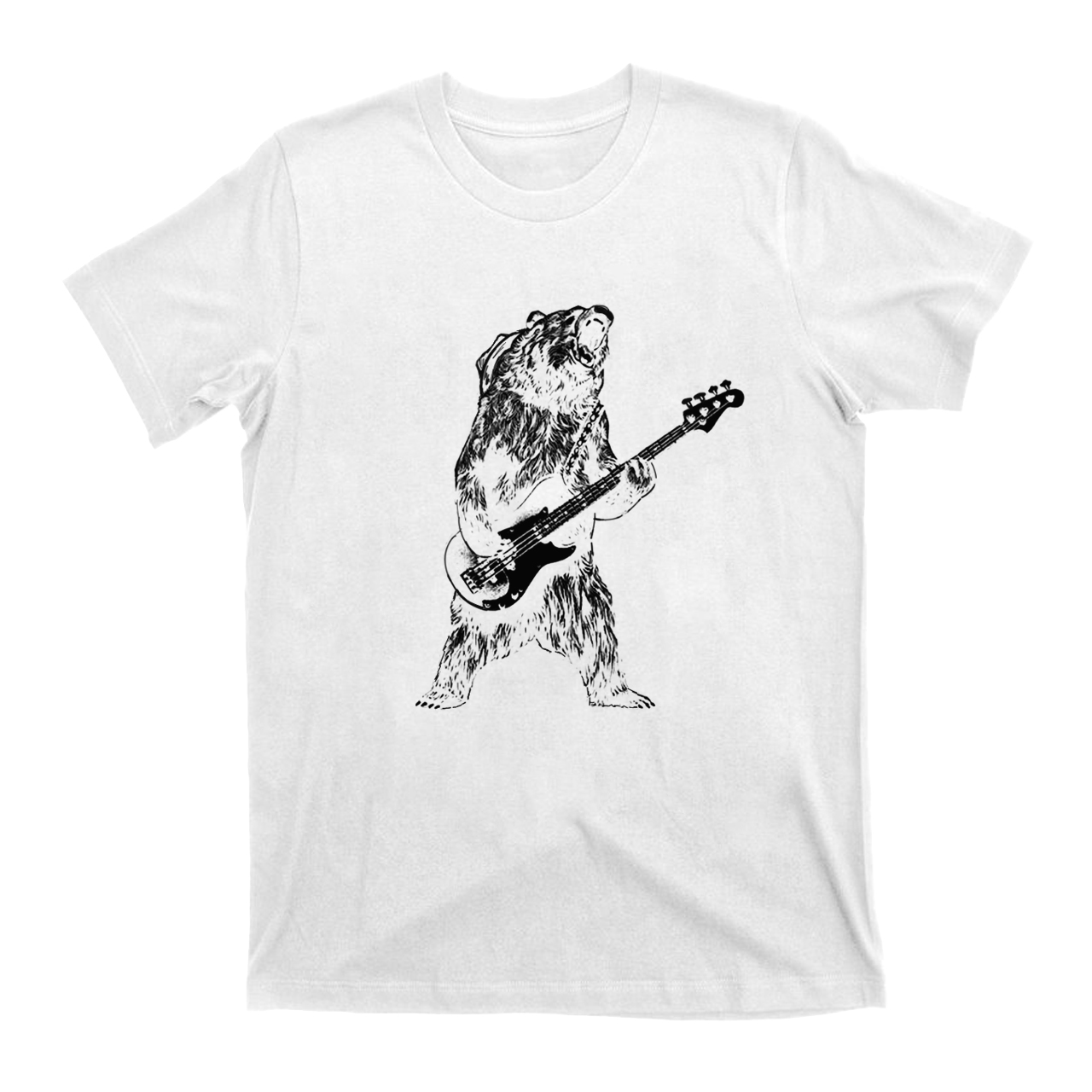 Bear Playing Bass Guitar T-Shirts