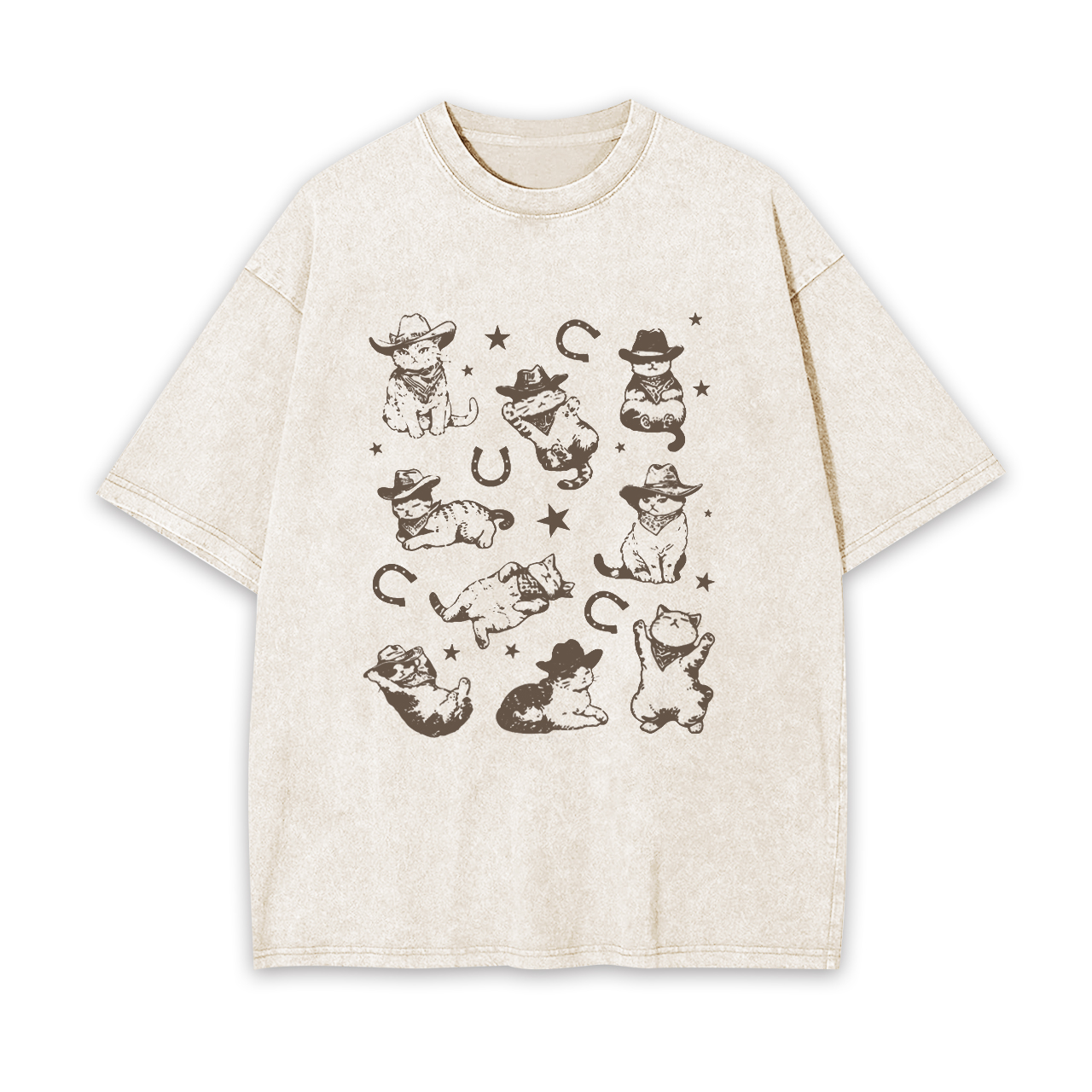 Cowboy Cats And Kittens Garment-dye Tees