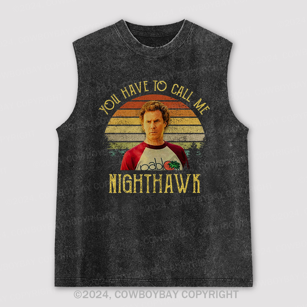 You Have To Call Me NightHawk Washed Tanks