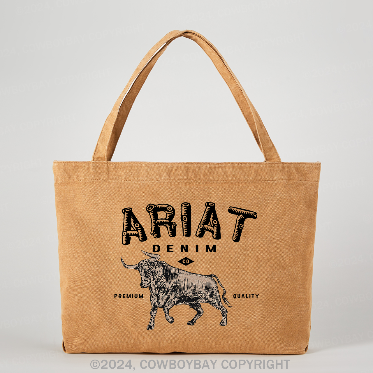 Ariat Denim Cowboy Tote Bag