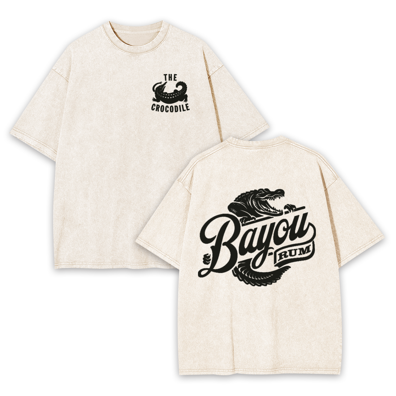 The Crocodile Bar in Seattle&Rum Garment-dye Tees