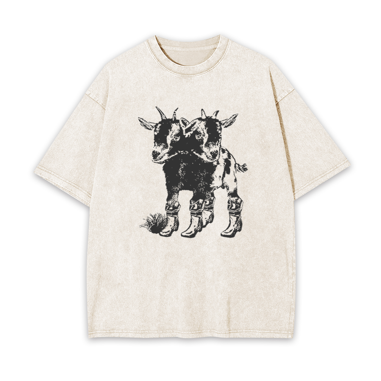 Two Headed Goat Garment-dye Tees