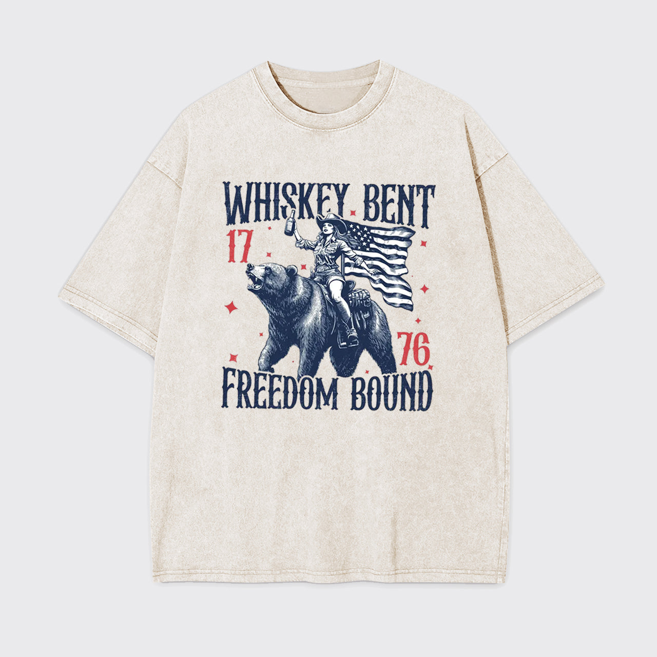 Independence Day-Whiskey Bent 1776 Garment-dye Tees