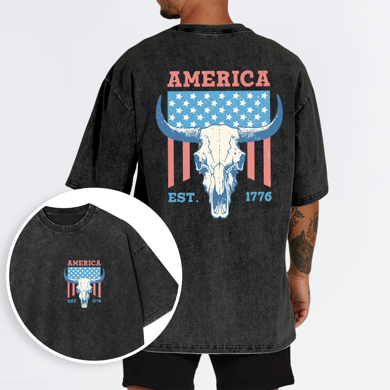 America freedom Est.1776 Garment-dye Tees