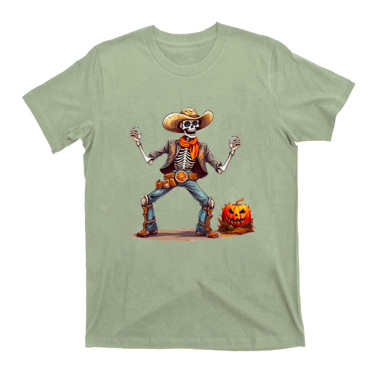Halloween Western Skeleton Cowboy T-Shirts