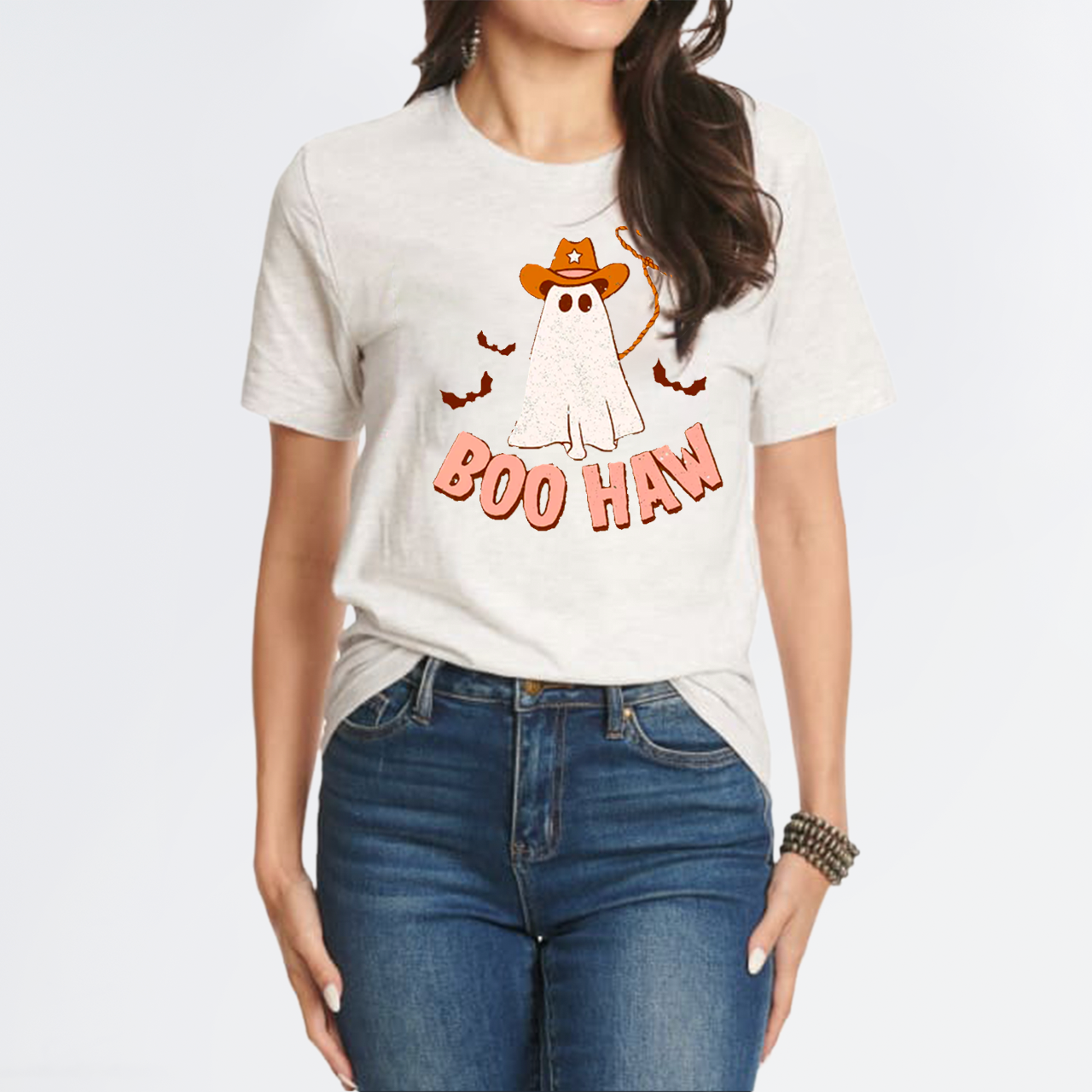Western cowboy halloween Boo Haw T-Shirt