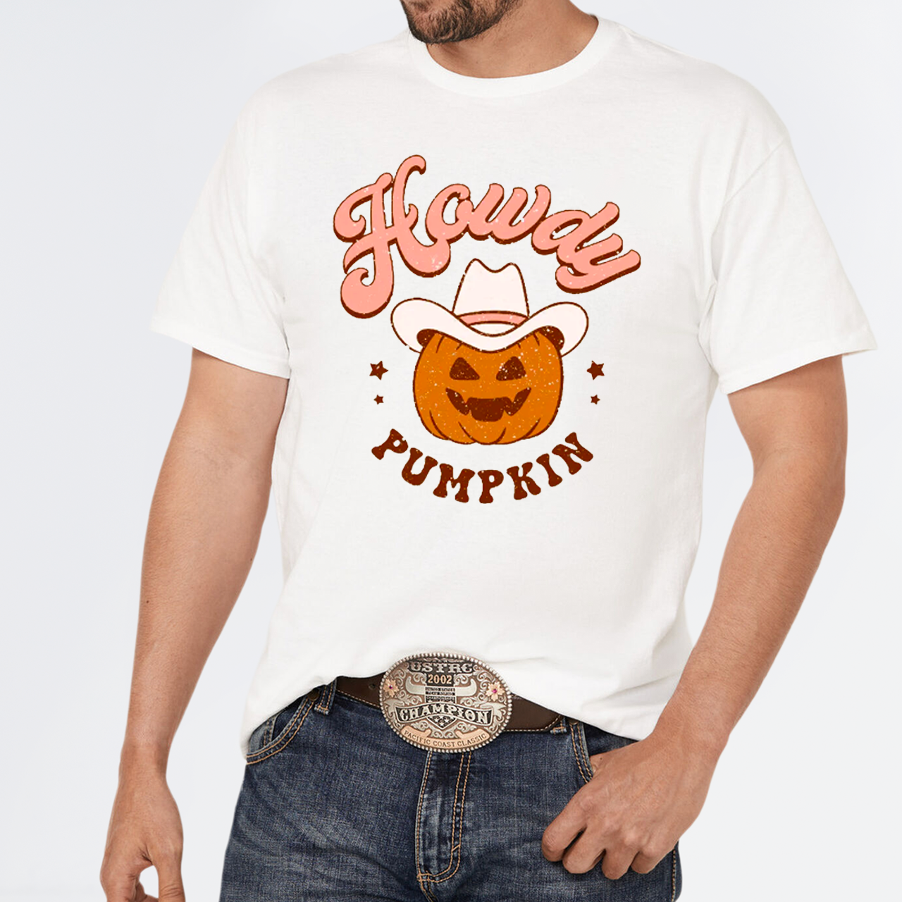 Howdy Pumpkin Cowboy Halloween T-Shirt