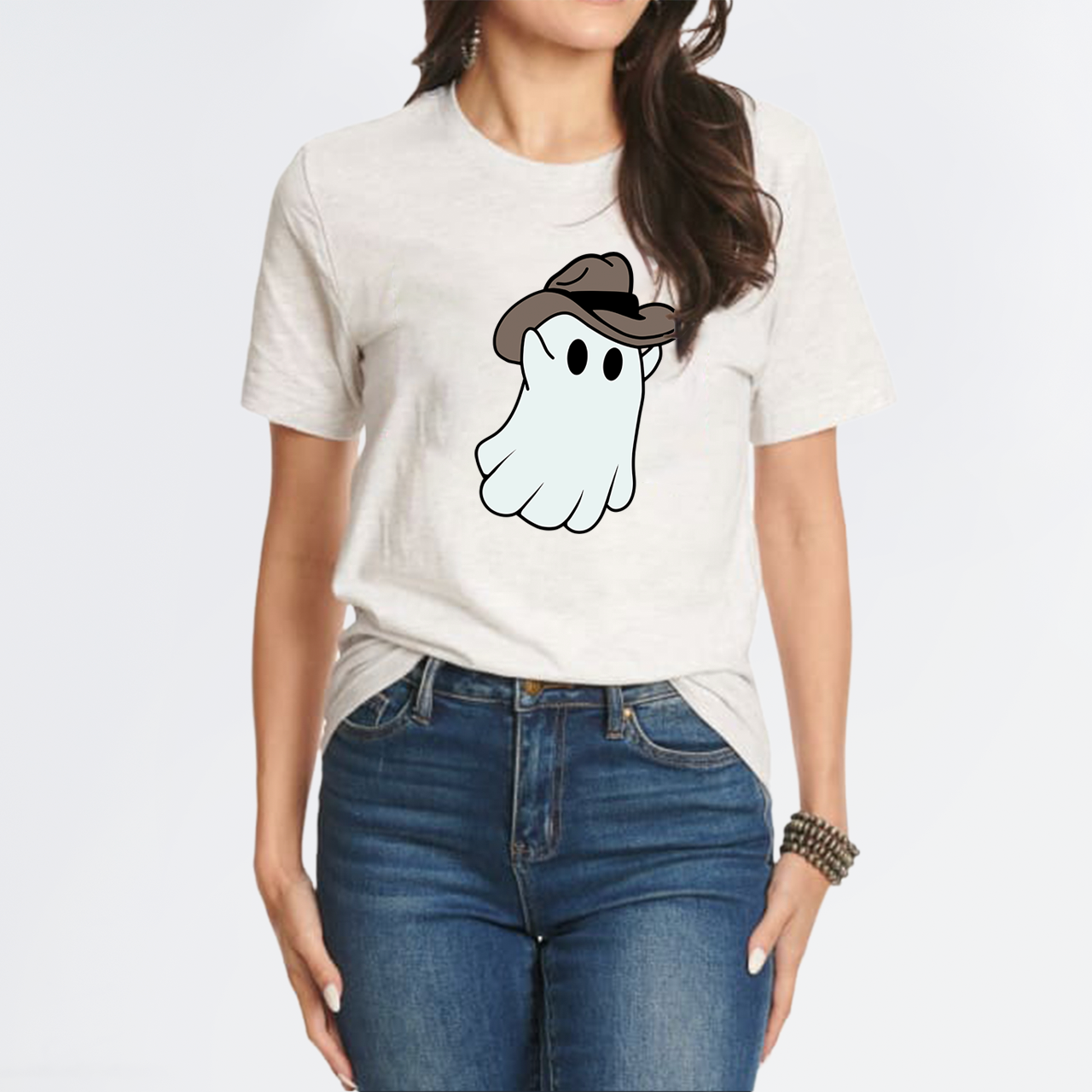 Western Halloween Ghost Cowboy T-Shirt