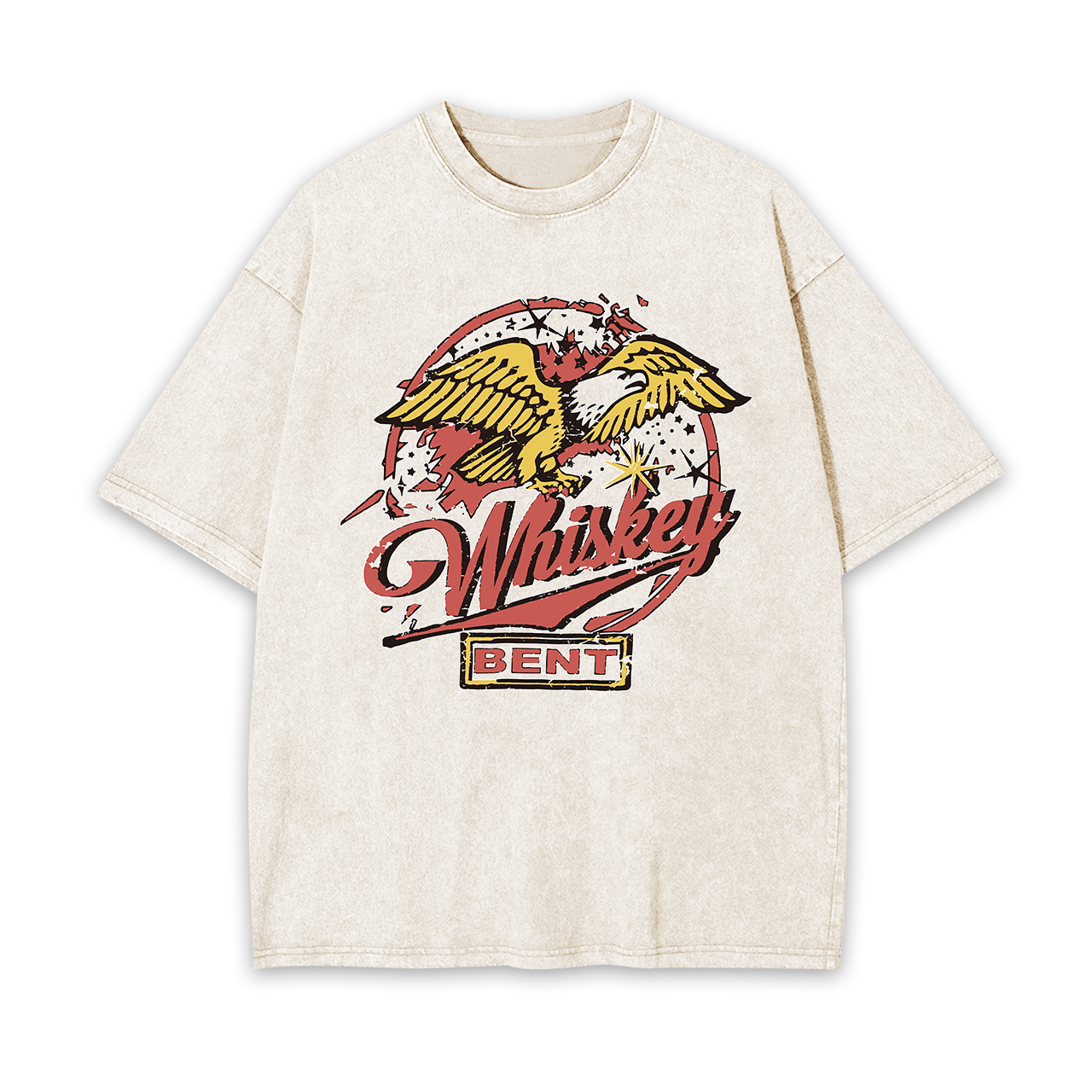 Whiskey Bent 70's Throwback Garment-dye Tees