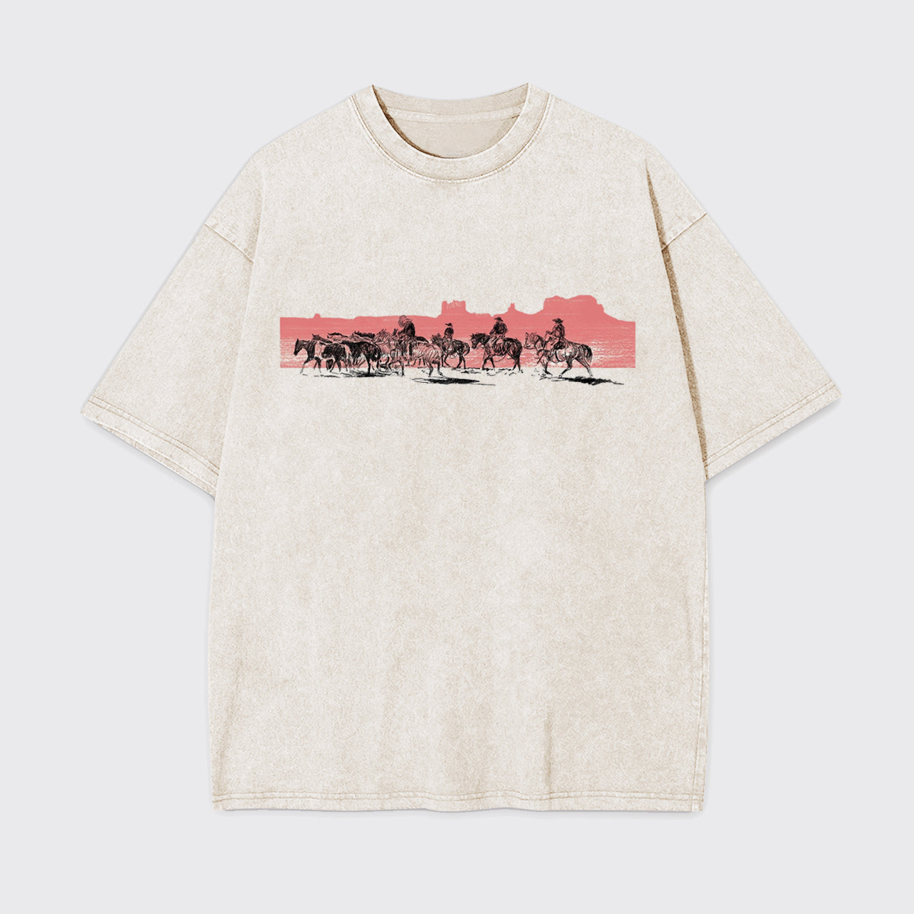 Desert Riding At Sunset Garment-dye Tees