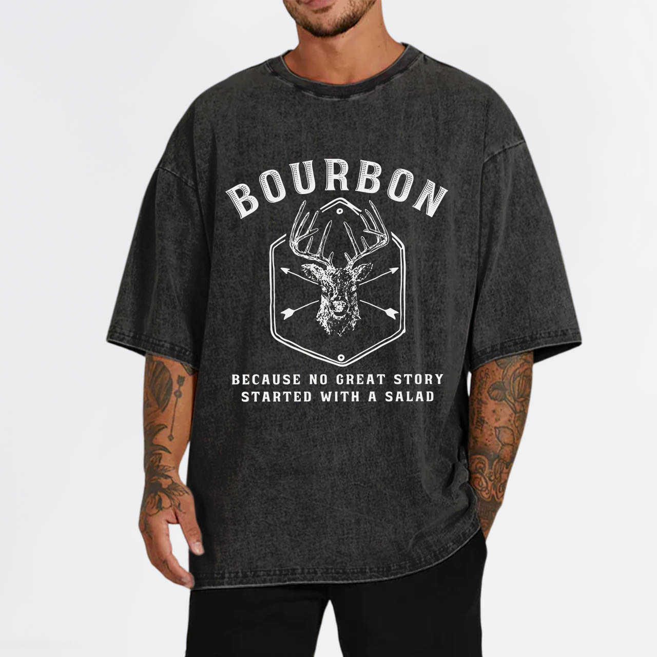 Funny Bourbon Garment-dye Tees