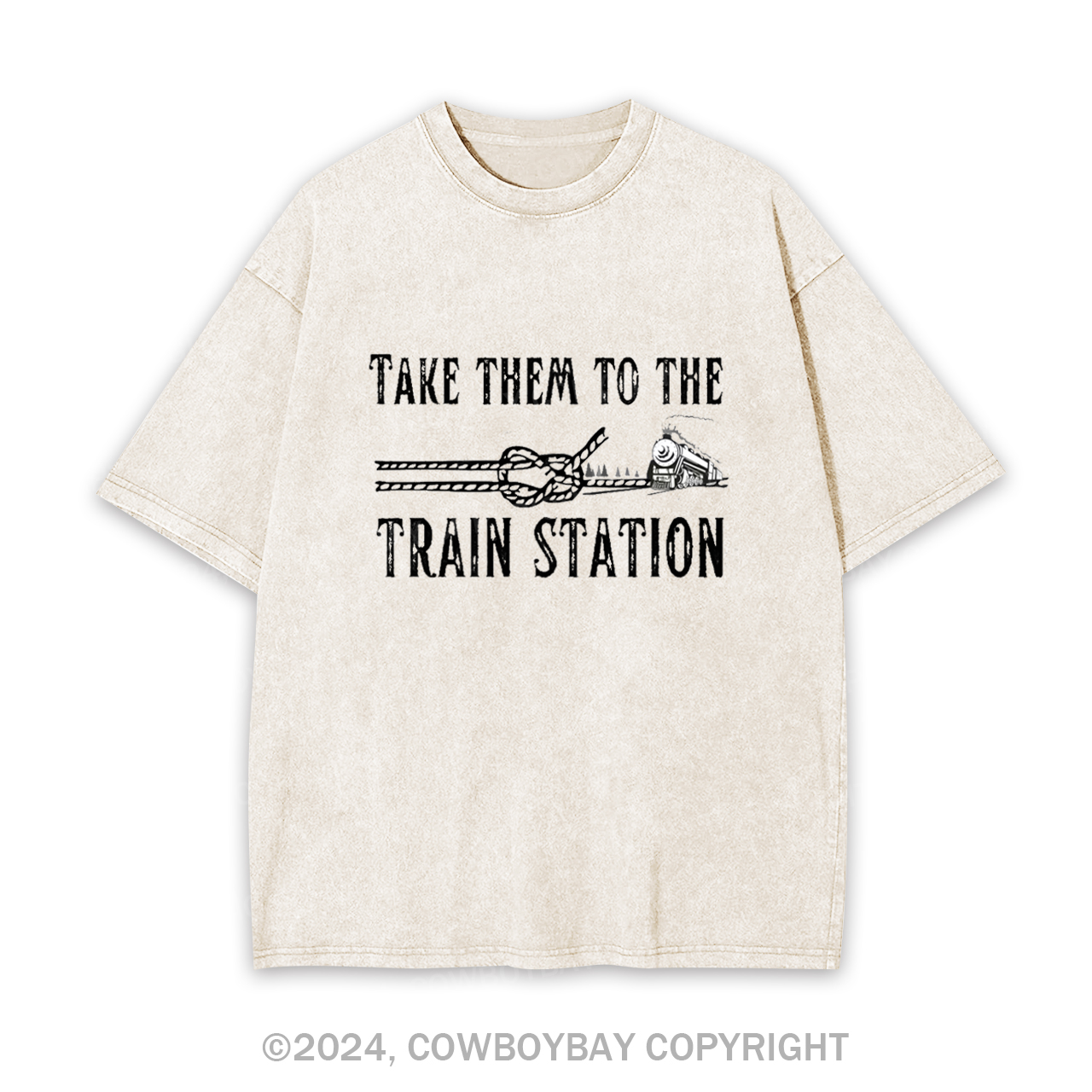 Take Them To The Train Station Garment-dye Tees
