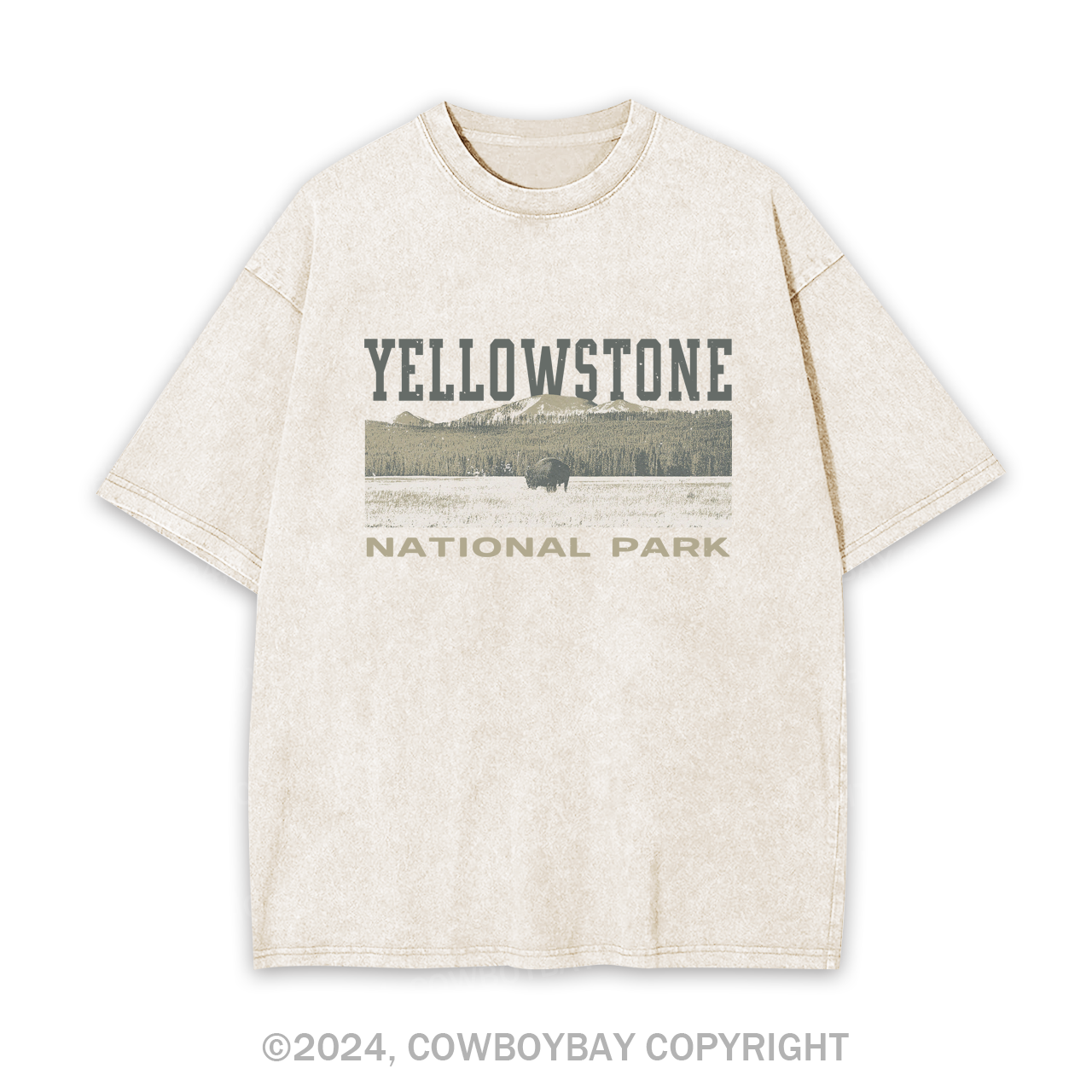 Buffalo Sunset Garment-dye Tees