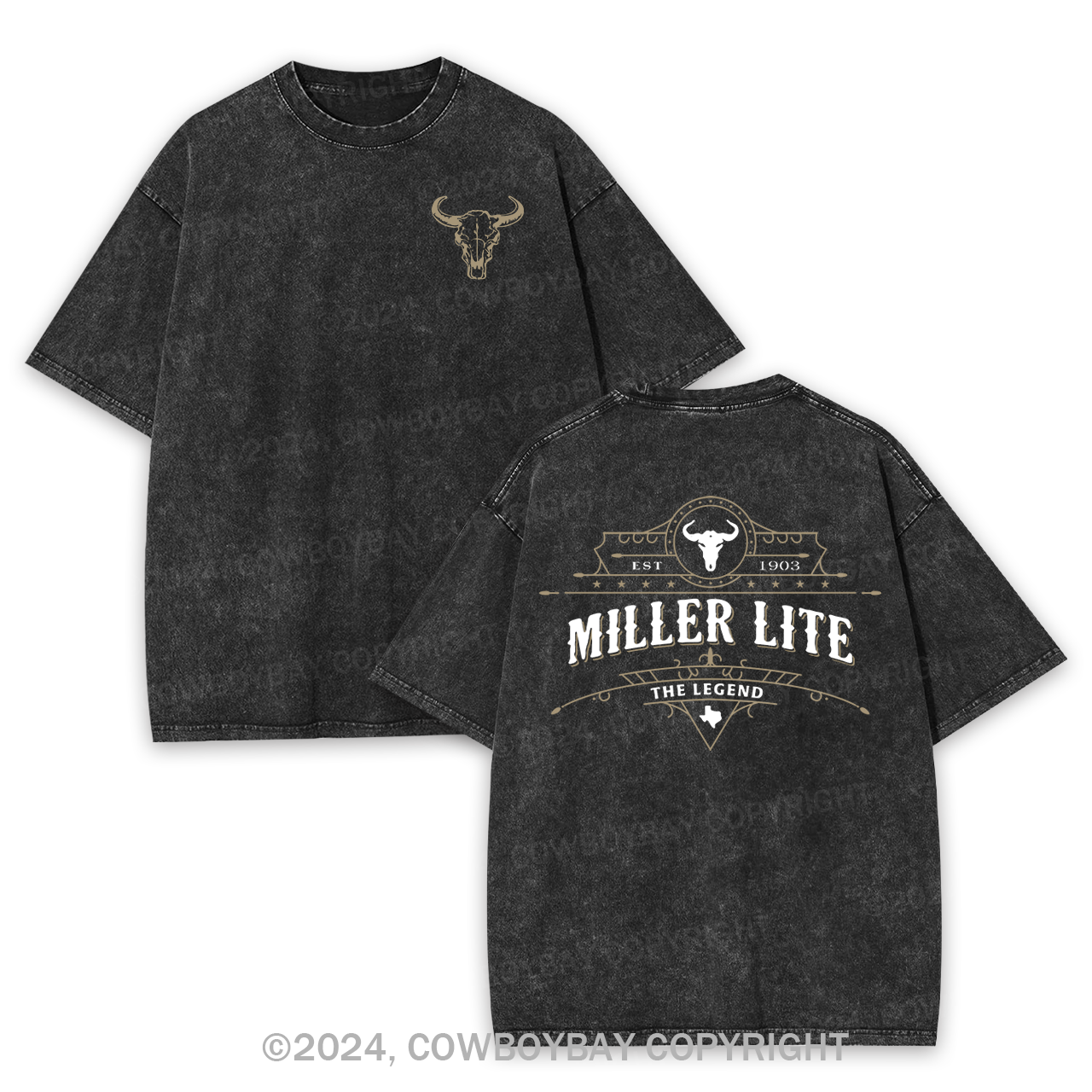 The Legend Bull Garment-dye Tees