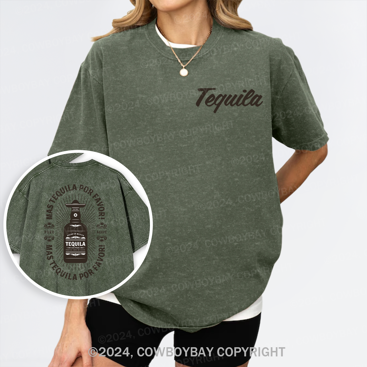 Vintage Mas Tequila Garment-dye Tees