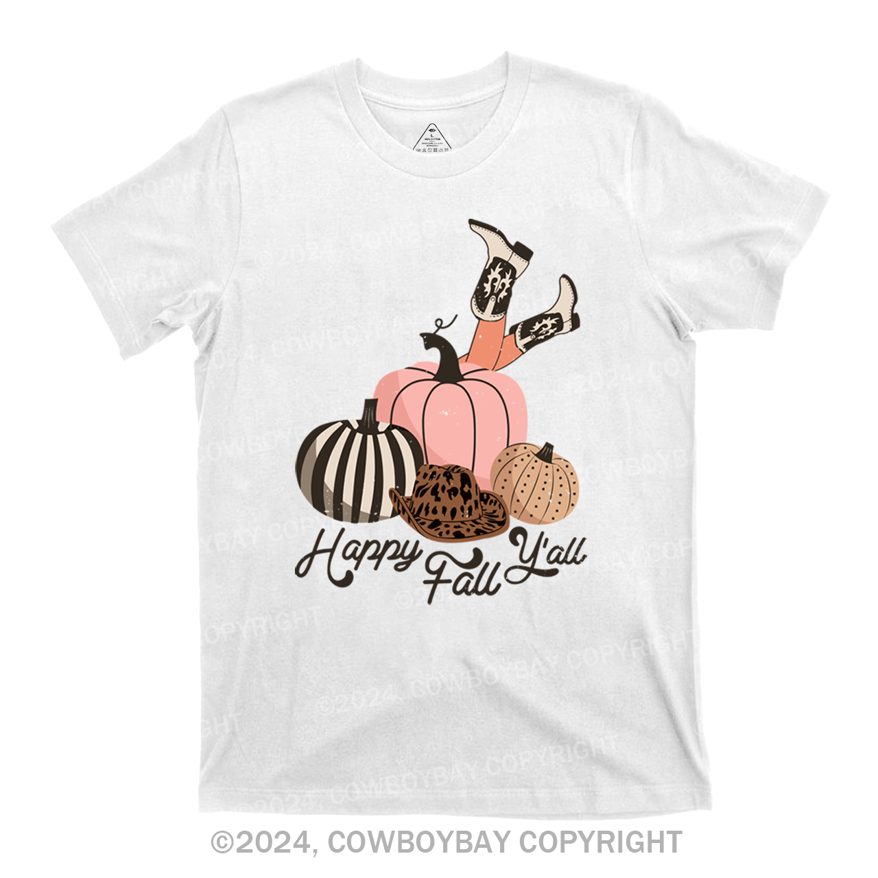 Happy Fall Y'all Cowgirl T-Shirts
