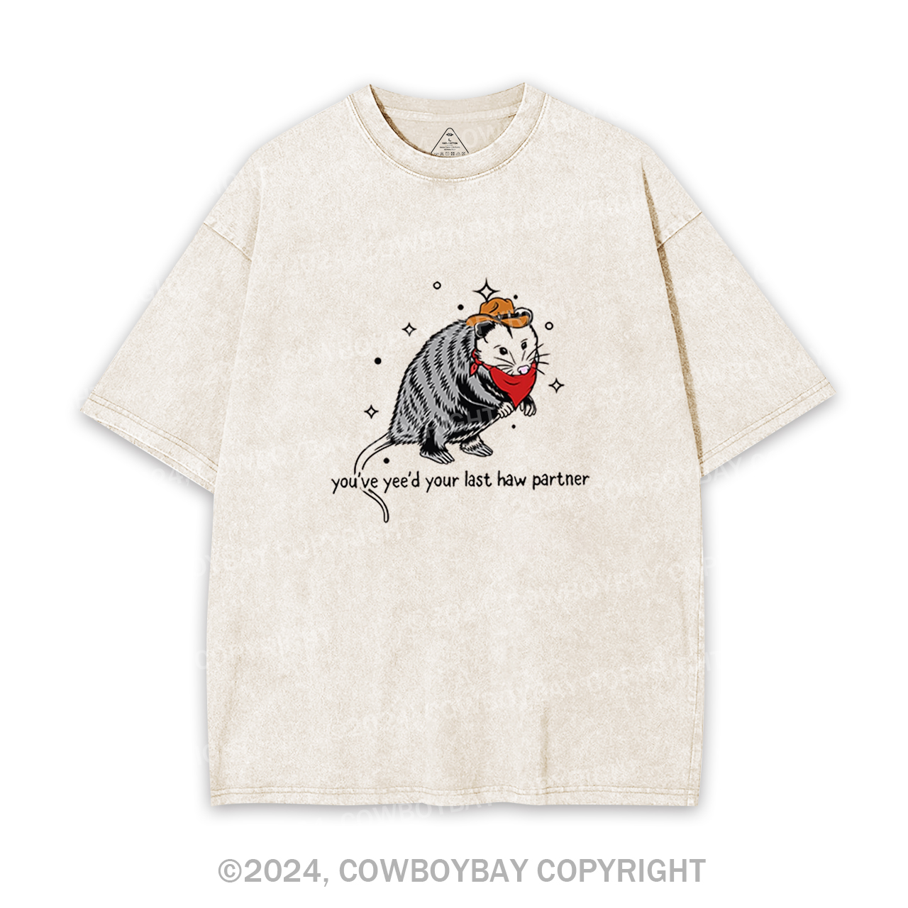 Cowboy Possum Garment-dye Tees
