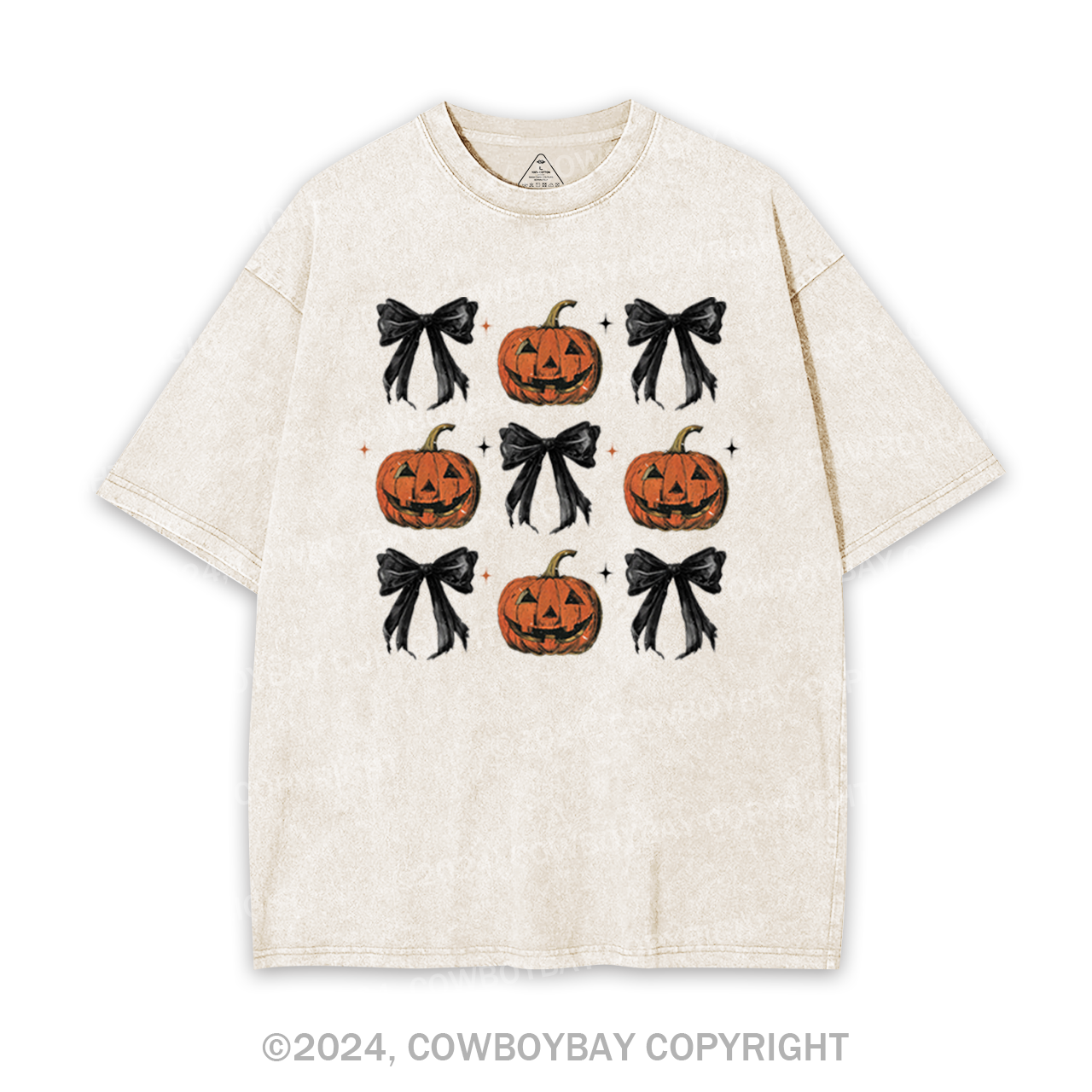 Coquette Bow Halloween Garment-dye Tees