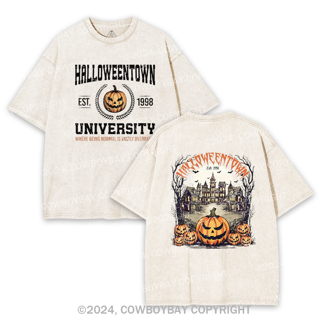 Halloweentown University Est.1998 Garment-dye Tees