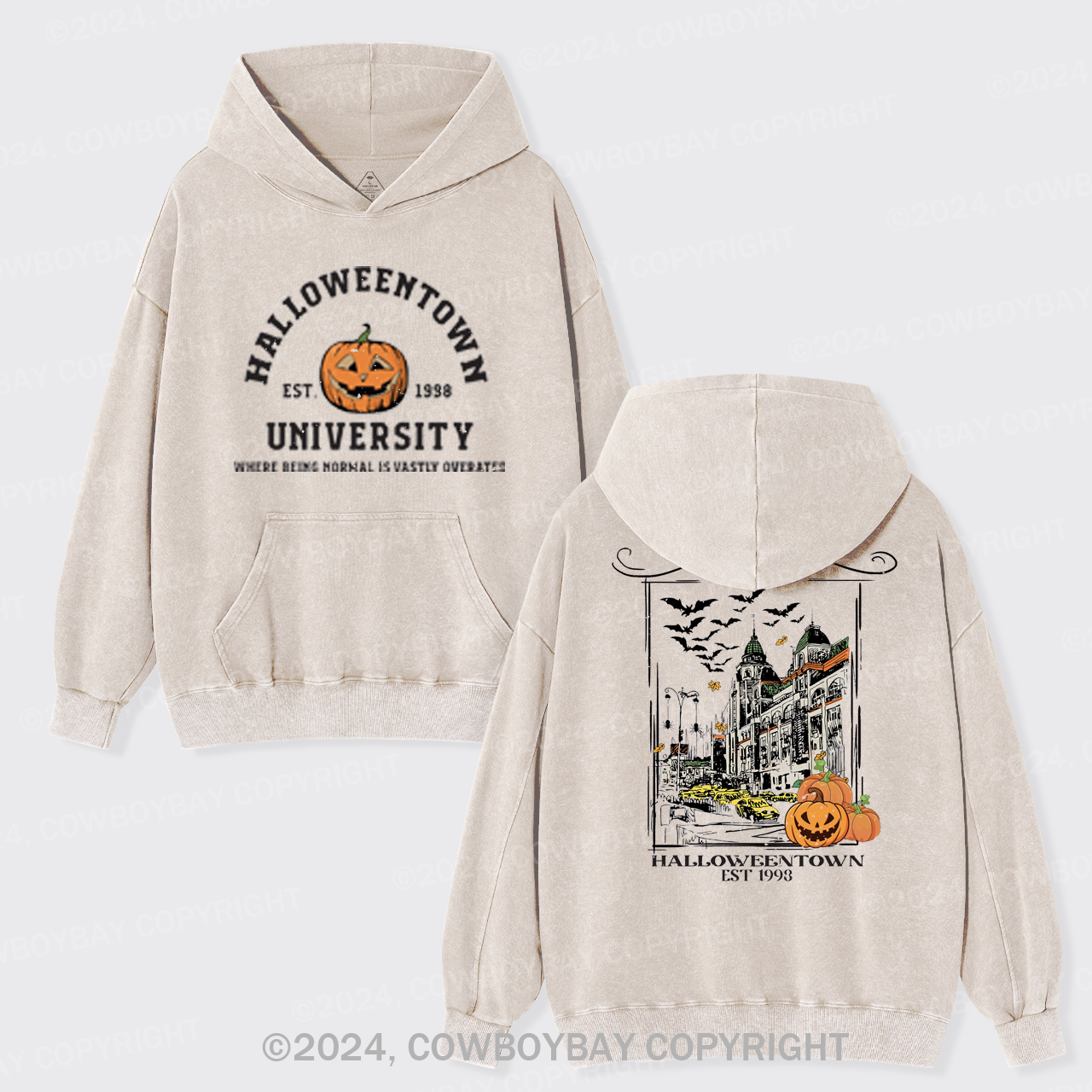 Halloweentown 1998 Garment-Dye Hoodies
