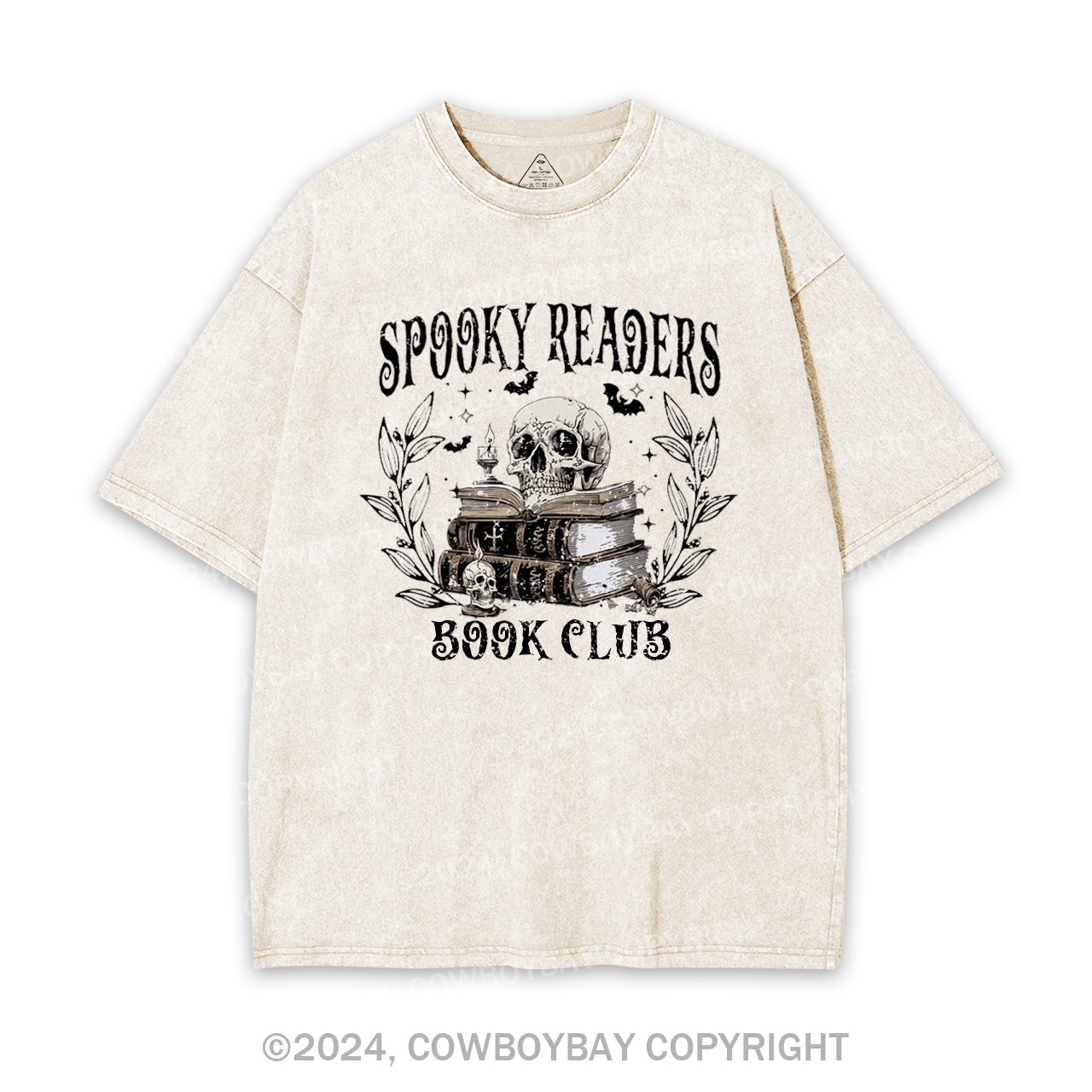 Spooky Readers Book Club Garment-dye Tees